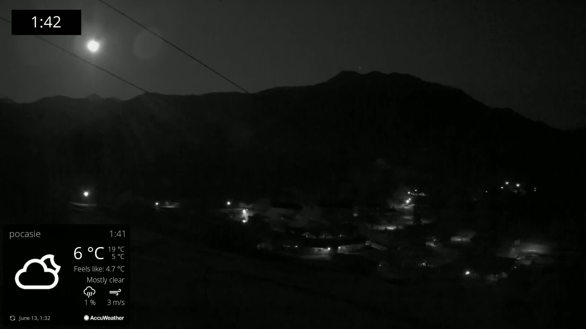 Meander Oravice Village Ski Slopes & Osobita Mountain Live Cam - Vitanova, Tvrdosin, Zilina, Slovakia