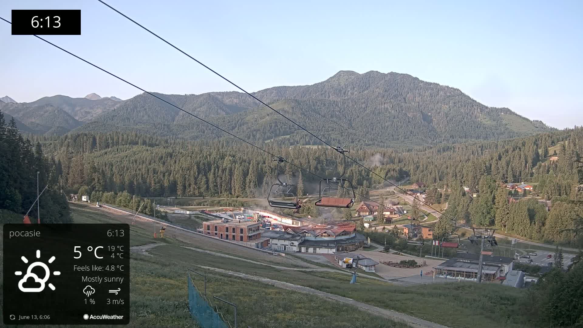 Meander Oravice Village Ski Slopes & Osobita Mountain Live Cam - Vitanova, Tvrdosin, Zilina, Slovakia