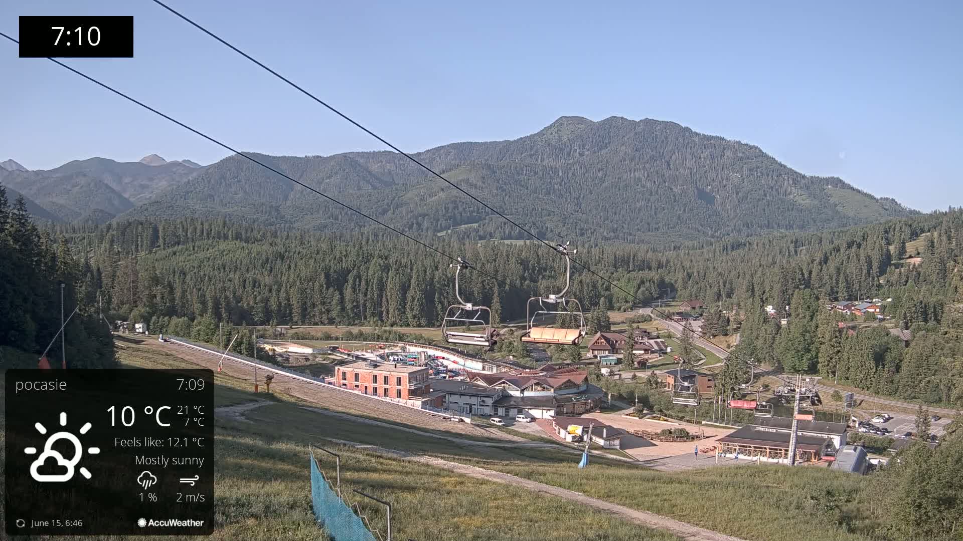 Meander Oravice Village Ski Slopes & Osobita Mountain Live Cam - Vitanova, Tvrdosin, Zilina, Slovakia