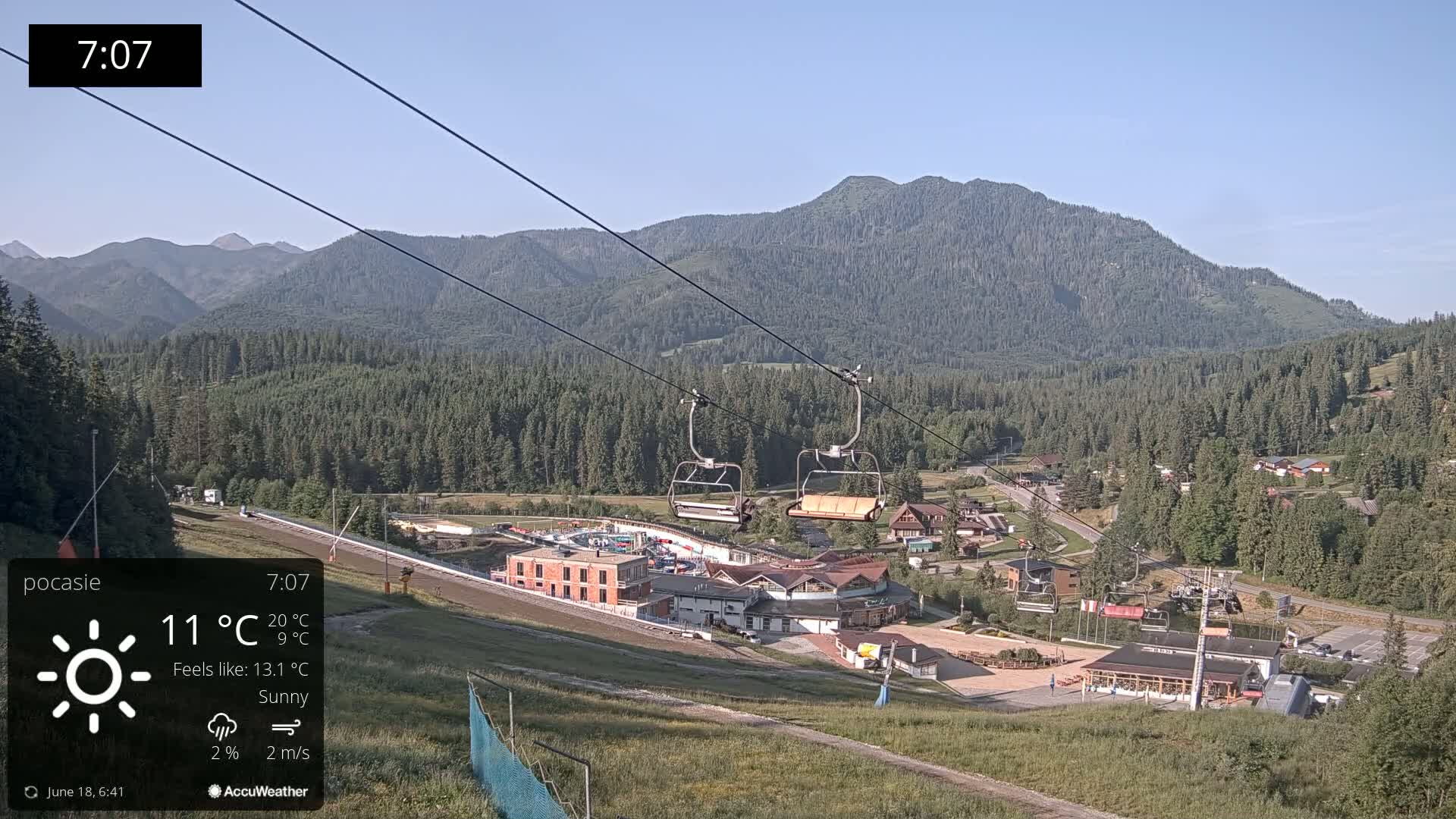 Meander Oravice Village Ski Slopes & Osobita Mountain Live Cam - Vitanova, Tvrdosin, Zilina, Slovakia