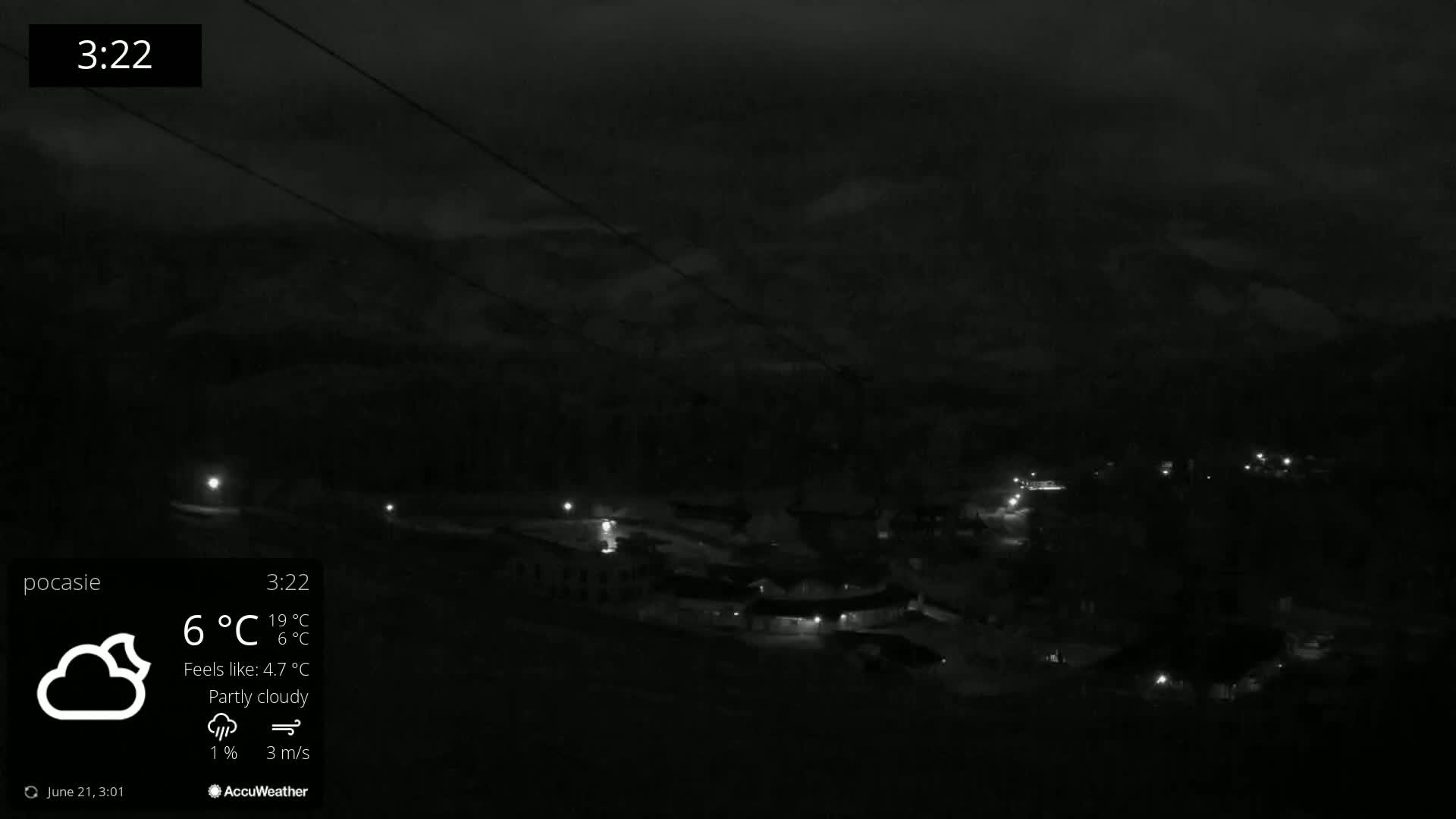 Meander Oravice Village Ski Slopes & Osobita Mountain Live Cam - Vitanova, Tvrdosin, Zilina, Slovakia
