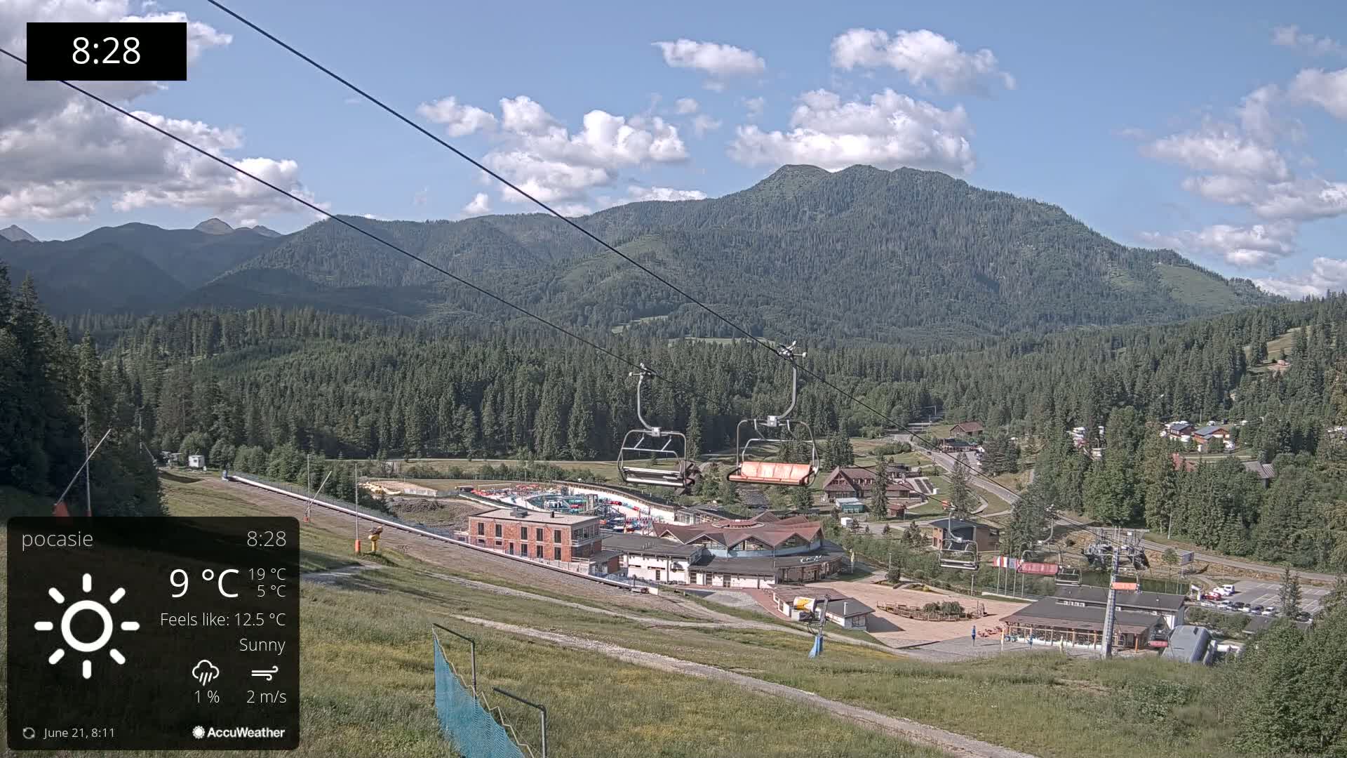 Meander Oravice Village Ski Slopes & Osobita Mountain Live Cam - Vitanova, Tvrdosin, Zilina, Slovakia