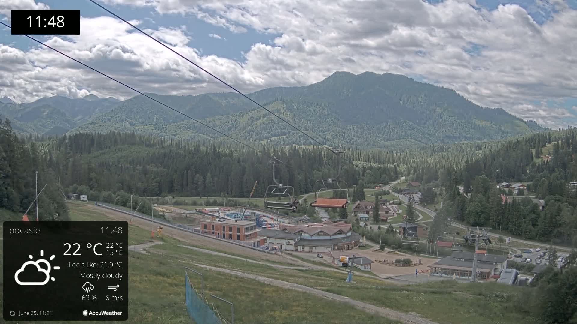 Meander Oravice Village Ski Slopes & Osobita Mountain Live Cam - Vitanova, Tvrdosin, Zilina, Slovakia