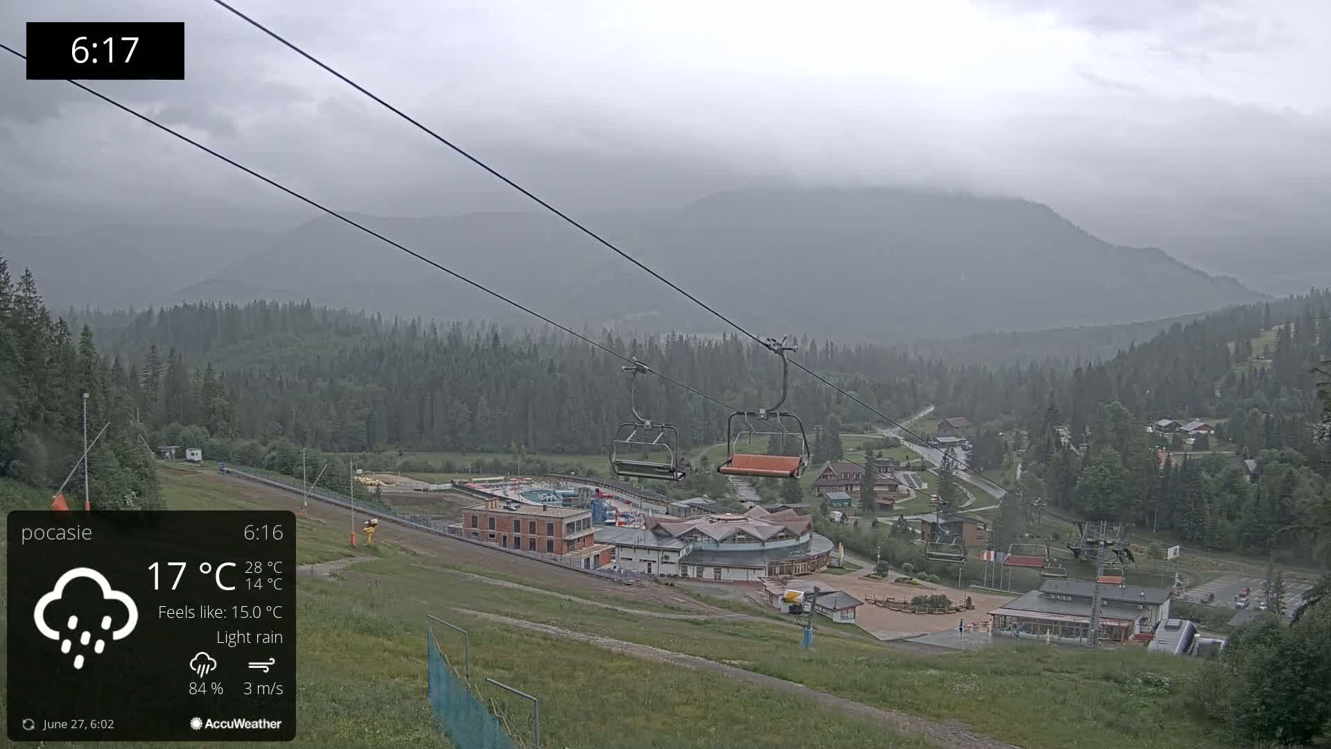 Meander Oravice Village Ski Slopes & Osobita Mountain Live Cam - Vitanova, Tvrdosin, Zilina, Slovakia
