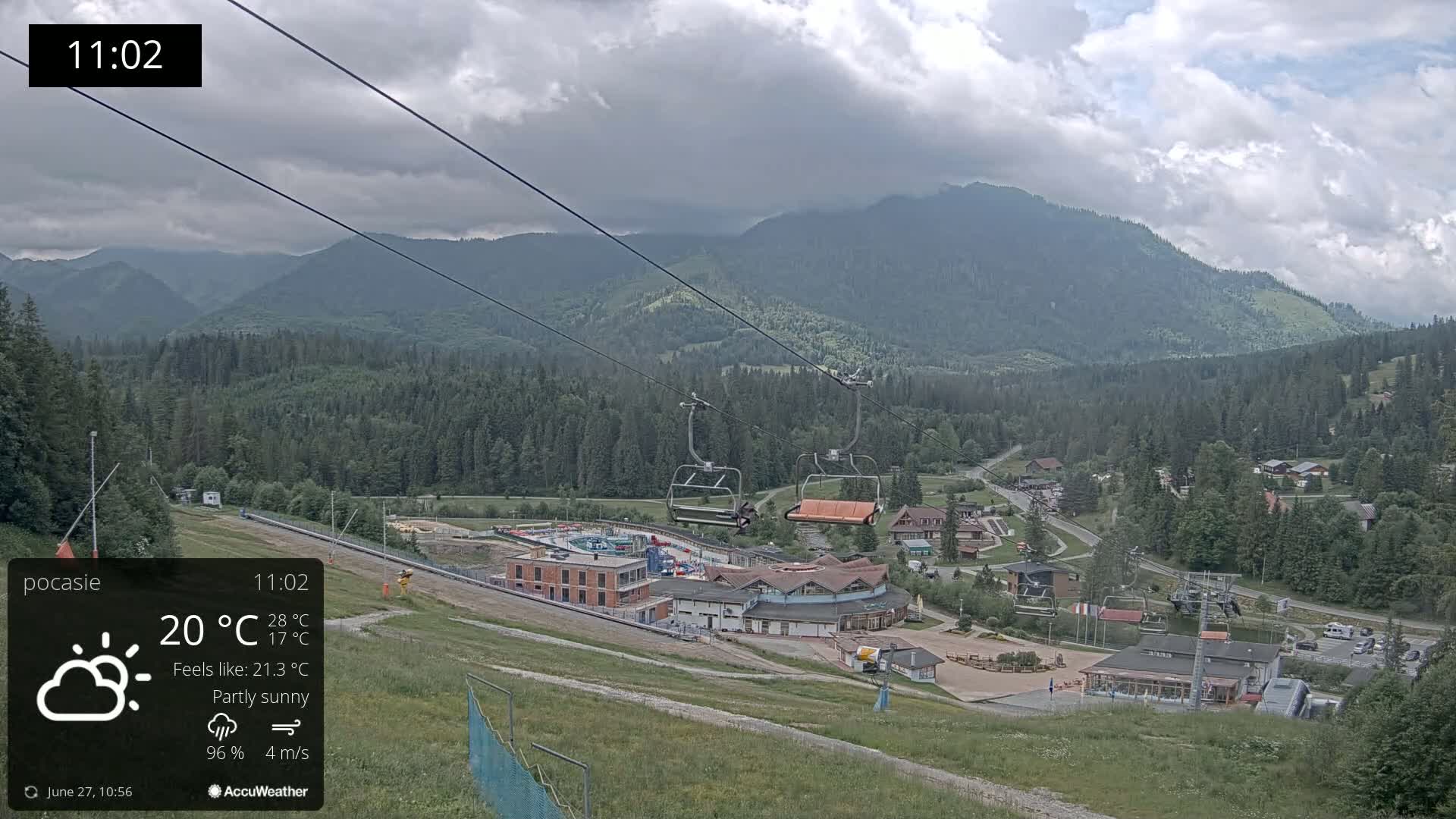Meander Oravice Village Ski Slopes & Osobita Mountain Live Cam - Vitanova, Tvrdosin, Zilina, Slovakia