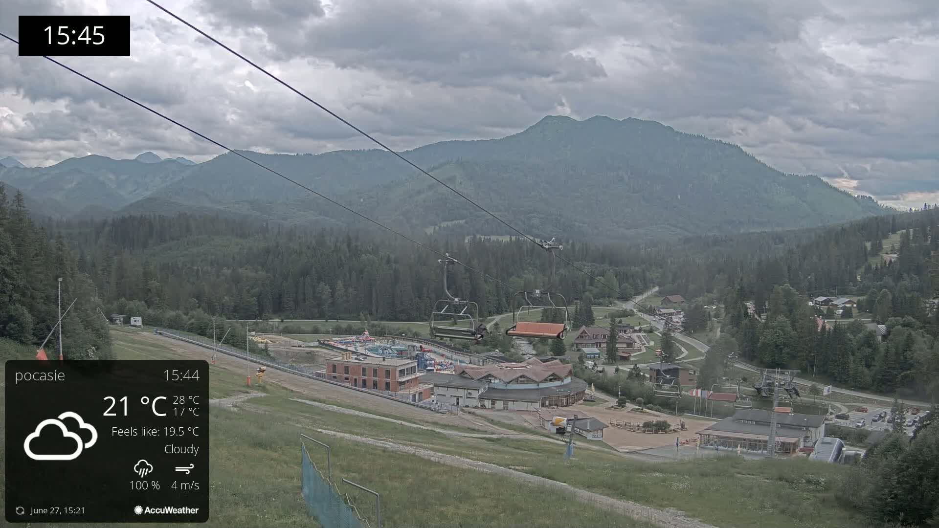 Meander Oravice Village Ski Slopes & Osobita Mountain Live Cam - Vitanova, Tvrdosin, Zilina, Slovakia