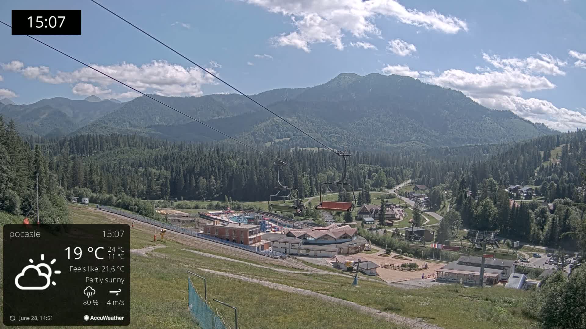 Meander Oravice Village Ski Slopes & Osobita Mountain Live Cam - Vitanova, Tvrdosin, Zilina, Slovakia