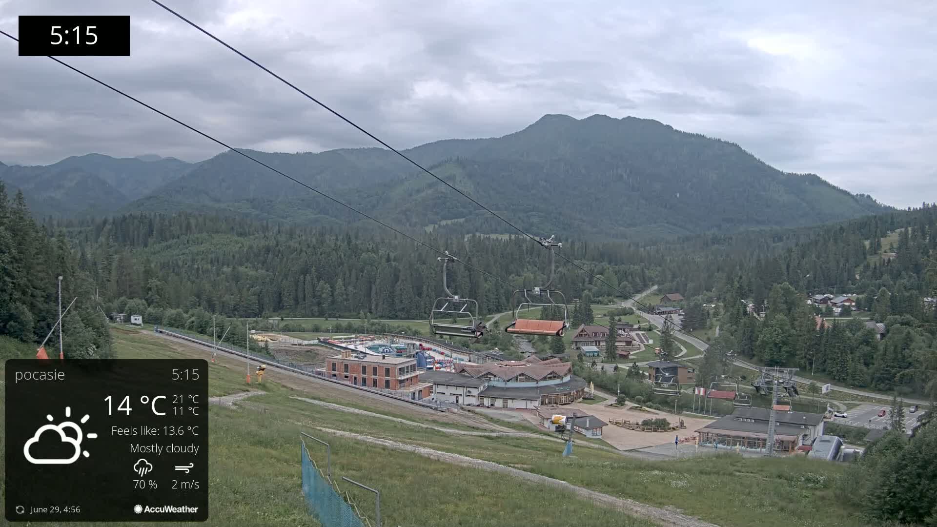 Meander Oravice Village Ski Slopes & Osobita Mountain Live Cam - Vitanova, Tvrdosin, Zilina, Slovakia
