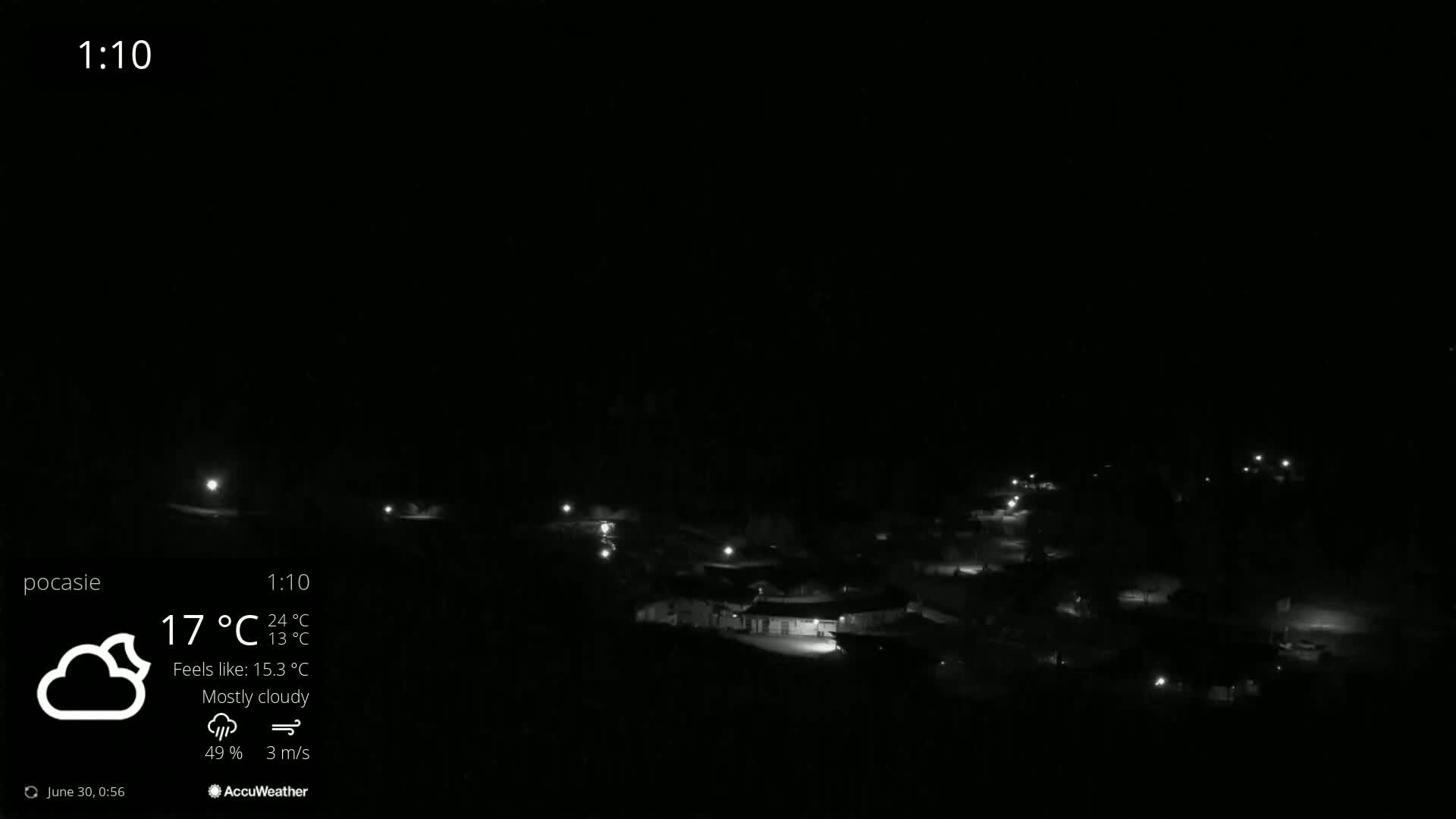 Meander Oravice Village Ski Slopes & Osobita Mountain Live Cam - Vitanova, Tvrdosin, Zilina, Slovakia