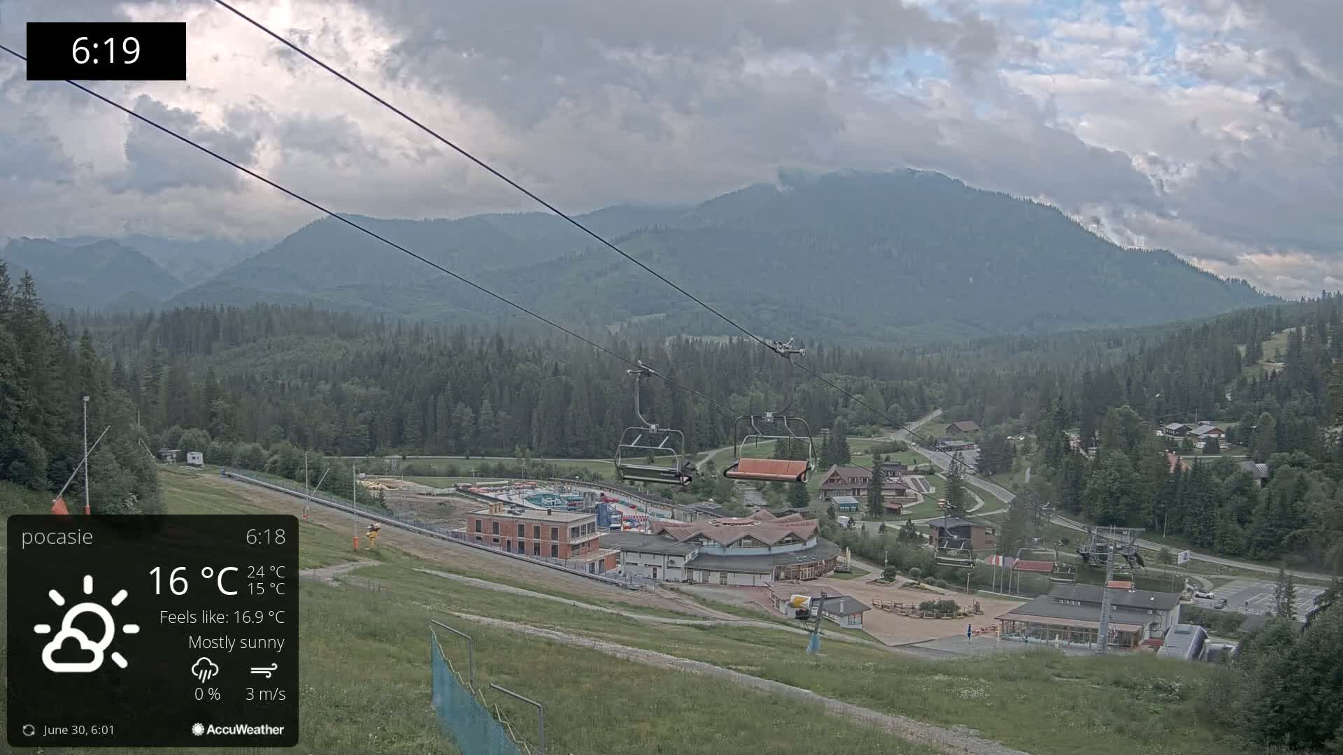 Meander Oravice Village Ski Slopes & Osobita Mountain Live Cam - Vitanova, Tvrdosin, Zilina, Slovakia