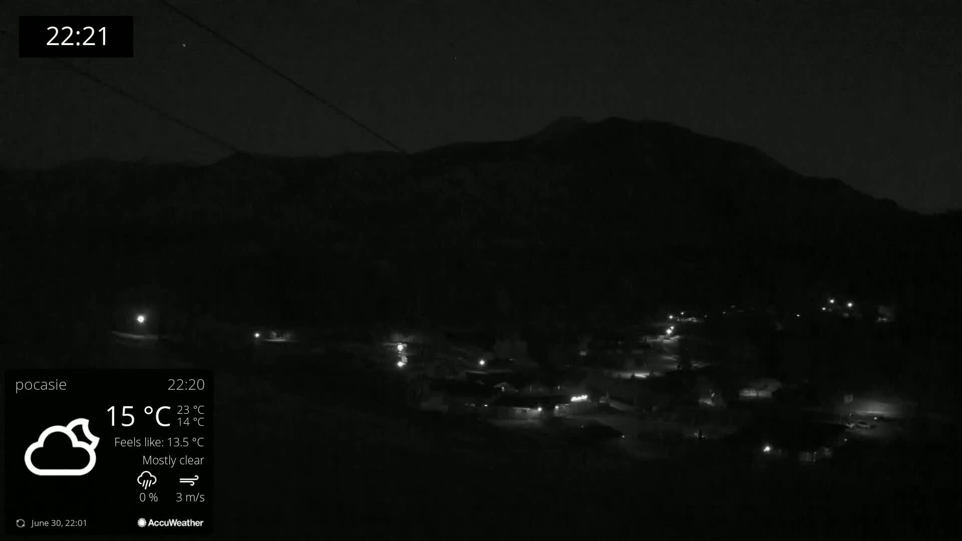 Meander Oravice Village Ski Slopes & Osobita Mountain Live Cam - Vitanova, Tvrdosin, Zilina, Slovakia