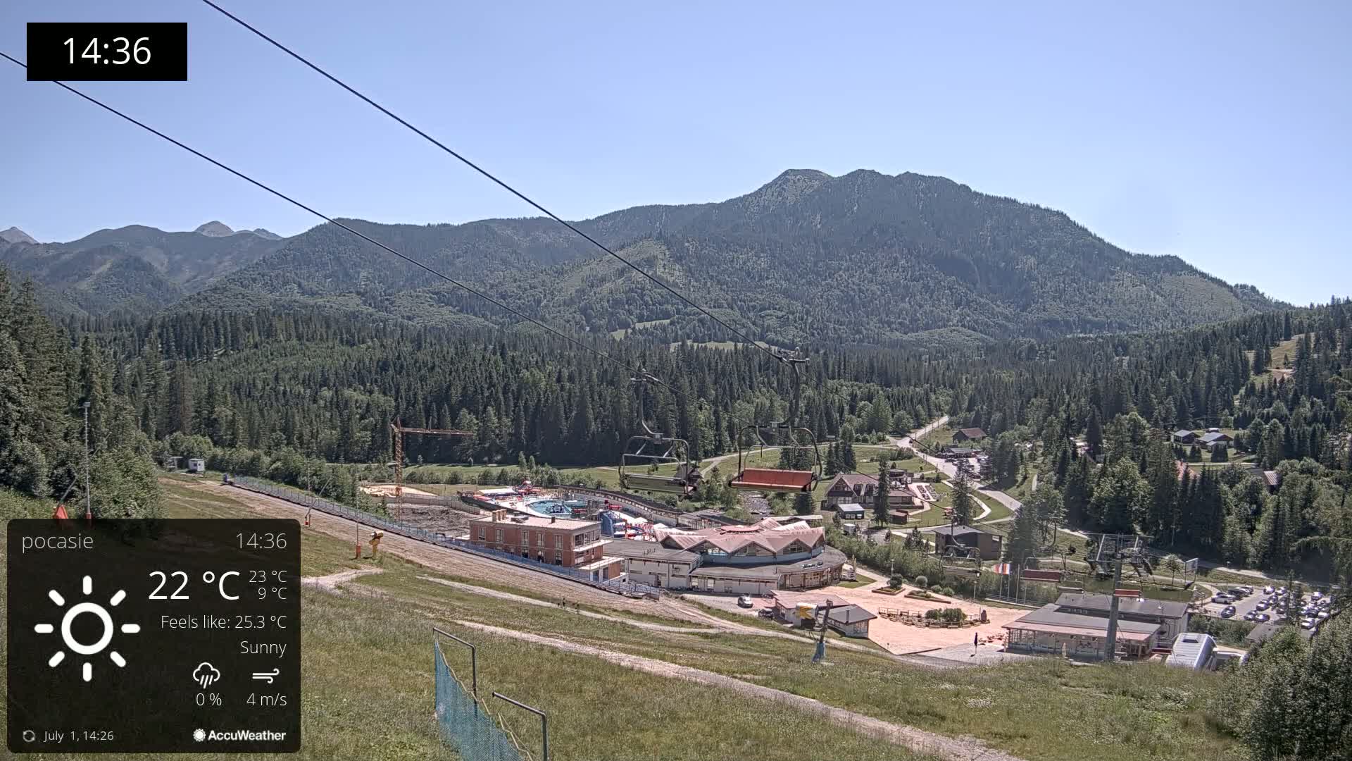 Meander Oravice Village Ski Slopes & Osobita Mountain Live Cam - Vitanova, Tvrdosin, Zilina, Slovakia