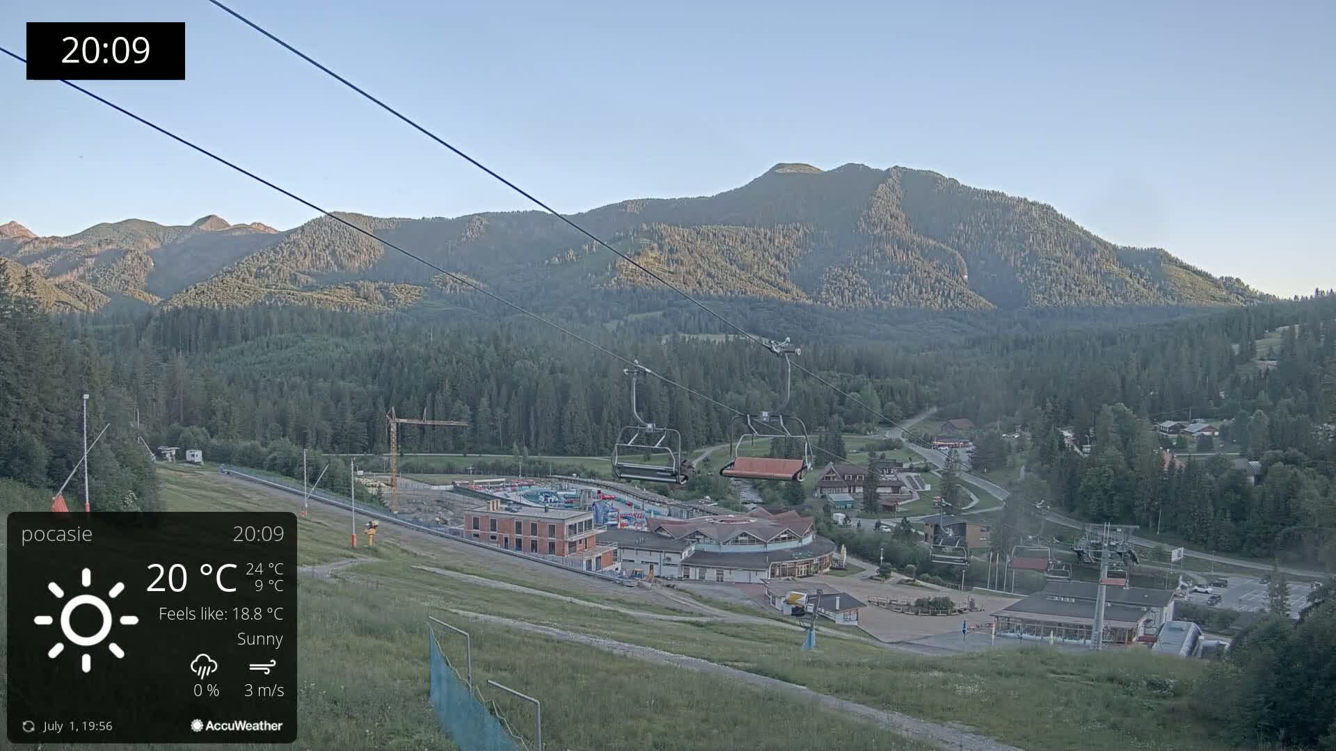 Meander Oravice Village Ski Slopes & Osobita Mountain Live Cam - Vitanova, Tvrdosin, Zilina, Slovakia