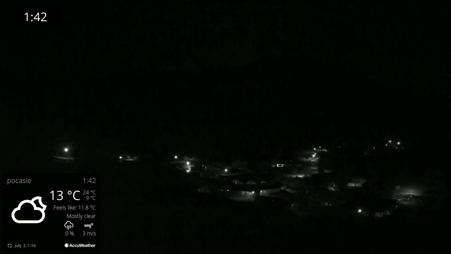 Meander Oravice Village Ski Slopes & Osobita Mountain Live Cam - Vitanova, Tvrdosin, Zilina, Slovakia