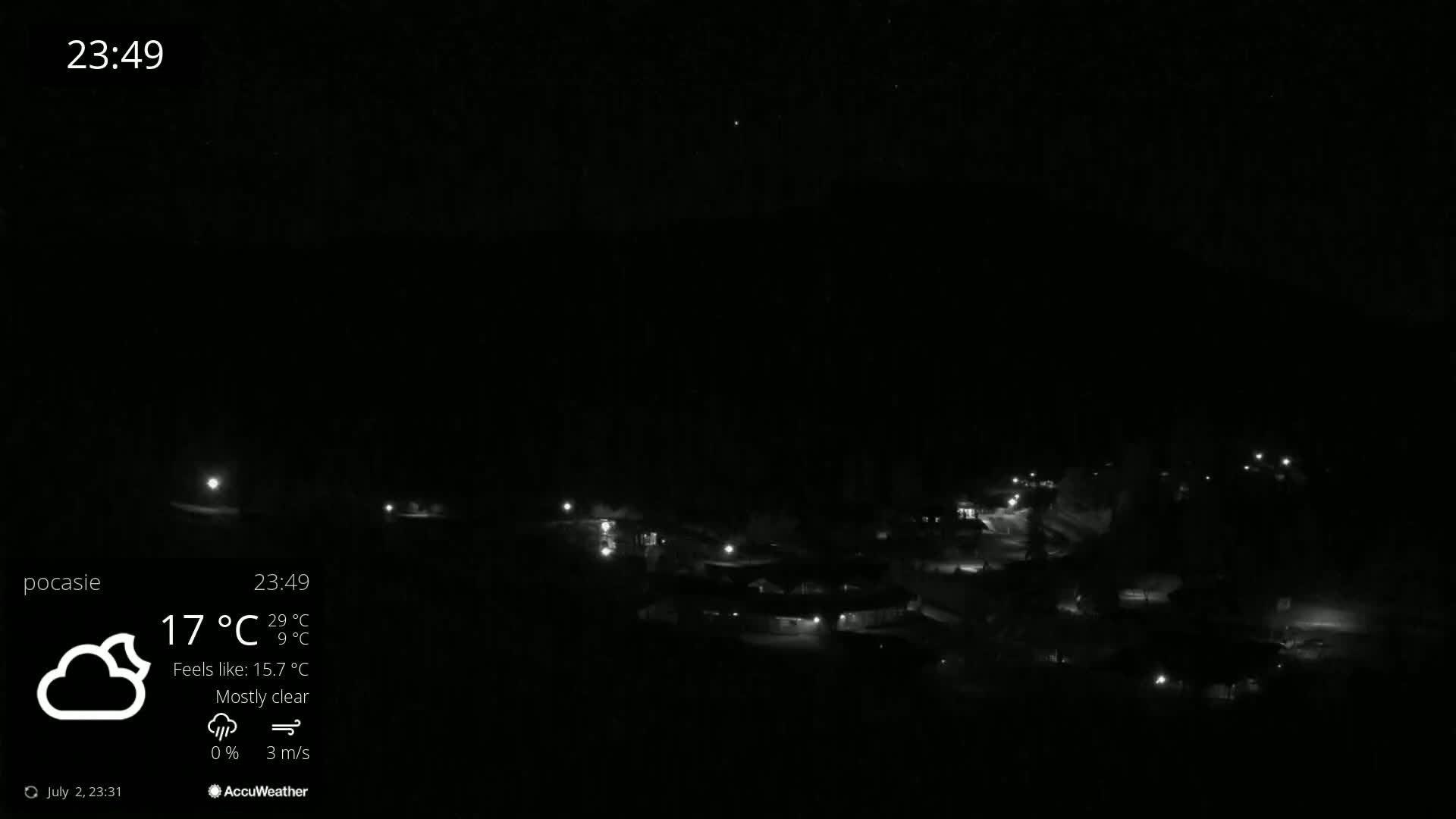 Meander Oravice Village Ski Slopes & Osobita Mountain Live Cam - Vitanova, Tvrdosin, Zilina, Slovakia