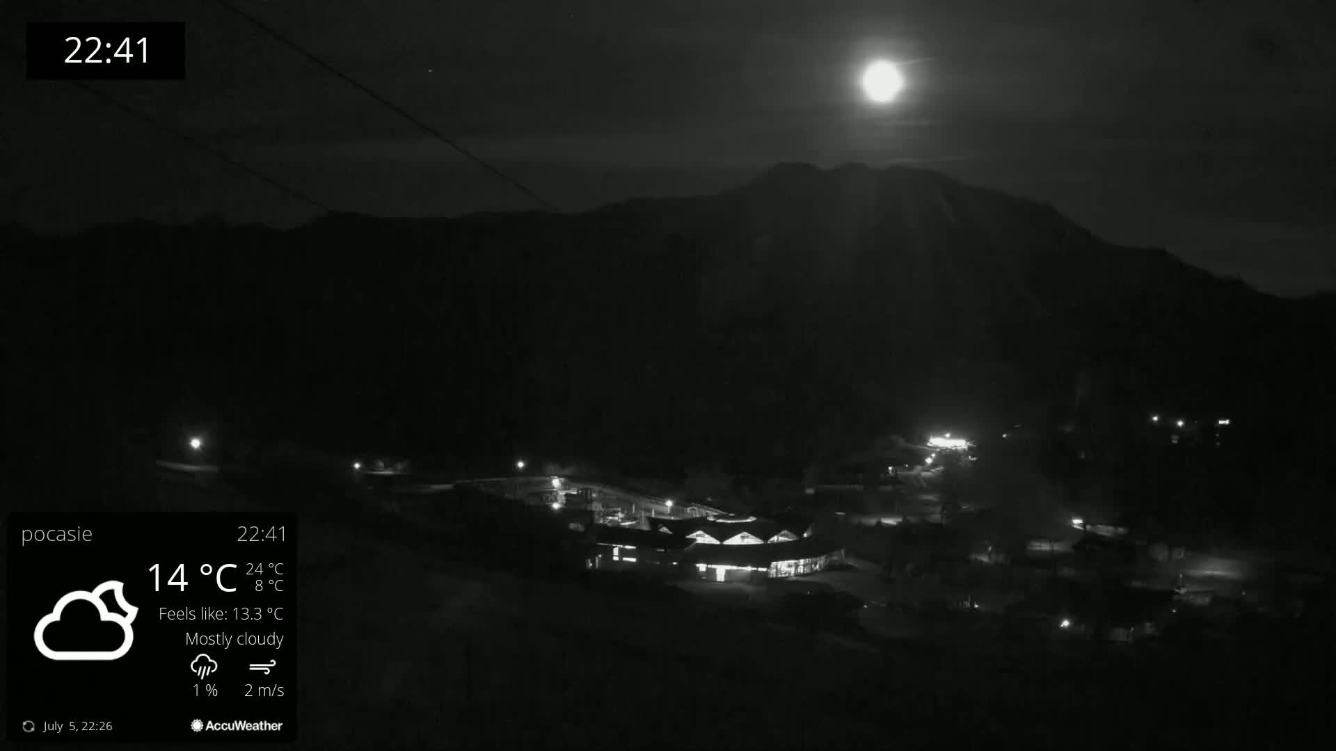 Meander Oravice Village Ski Slopes & Osobita Mountain Live Cam - Vitanova, Tvrdosin, Zilina, Slovakia