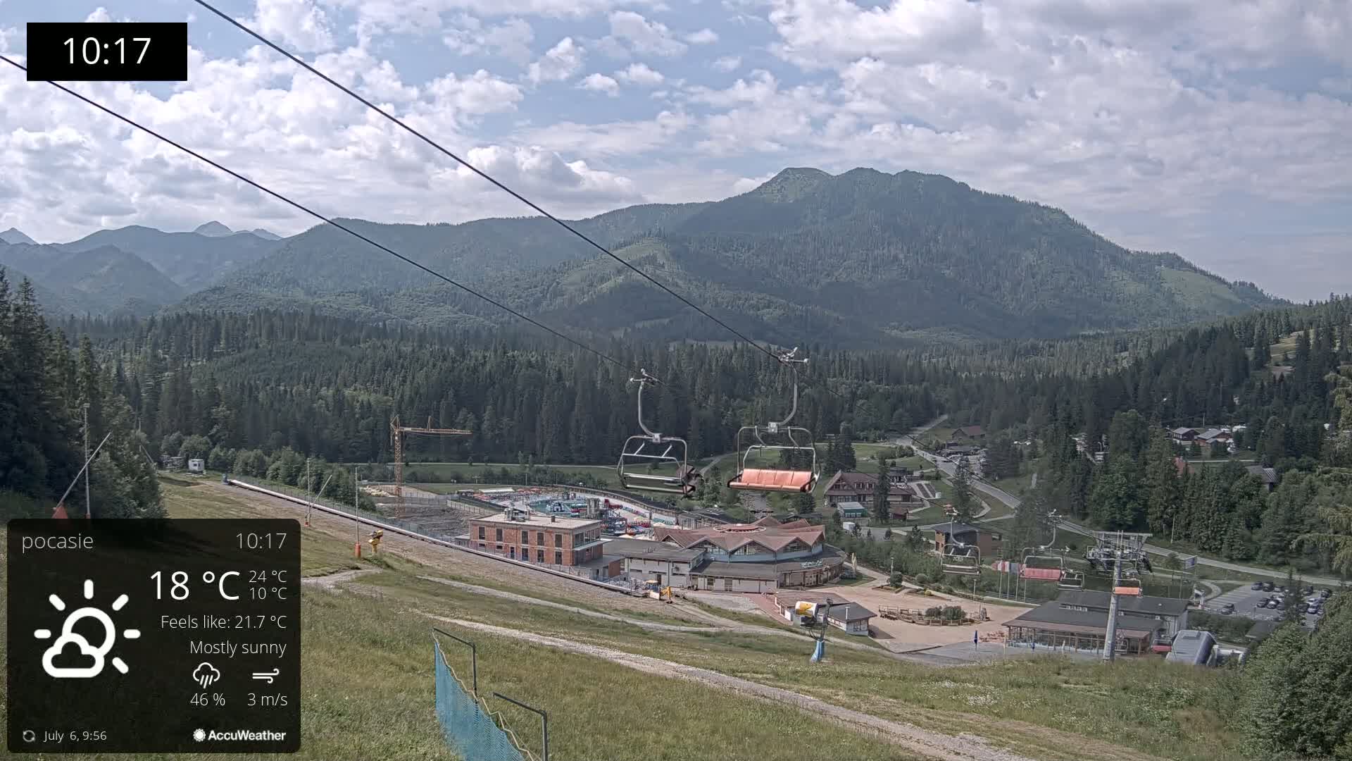 Meander Oravice Village Ski Slopes & Osobita Mountain Live Cam - Vitanova, Tvrdosin, Zilina, Slovakia