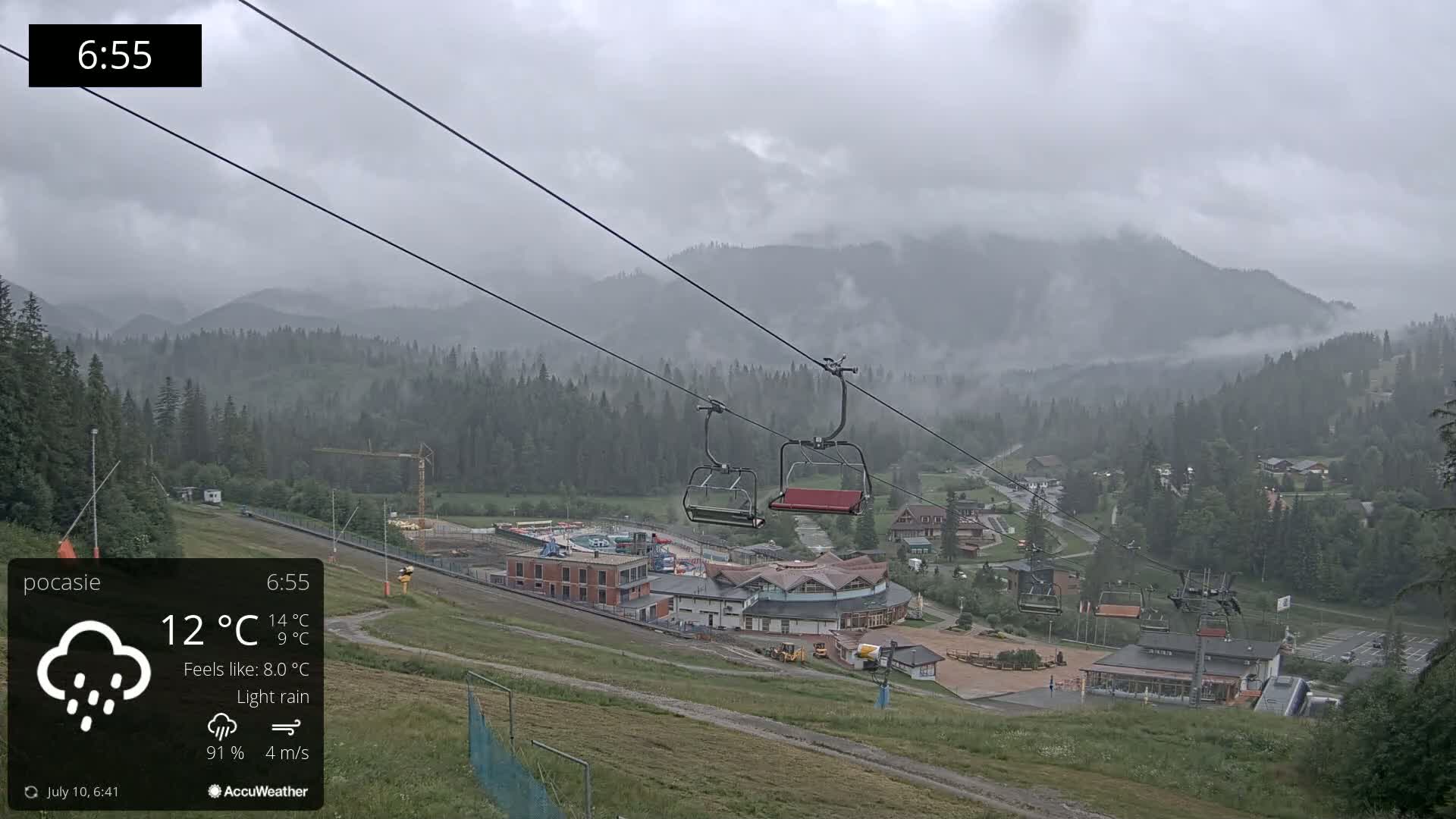 Meander Oravice Village Ski Slopes & Osobita Mountain Live Cam - Vitanova, Tvrdosin, Zilina, Slovakia