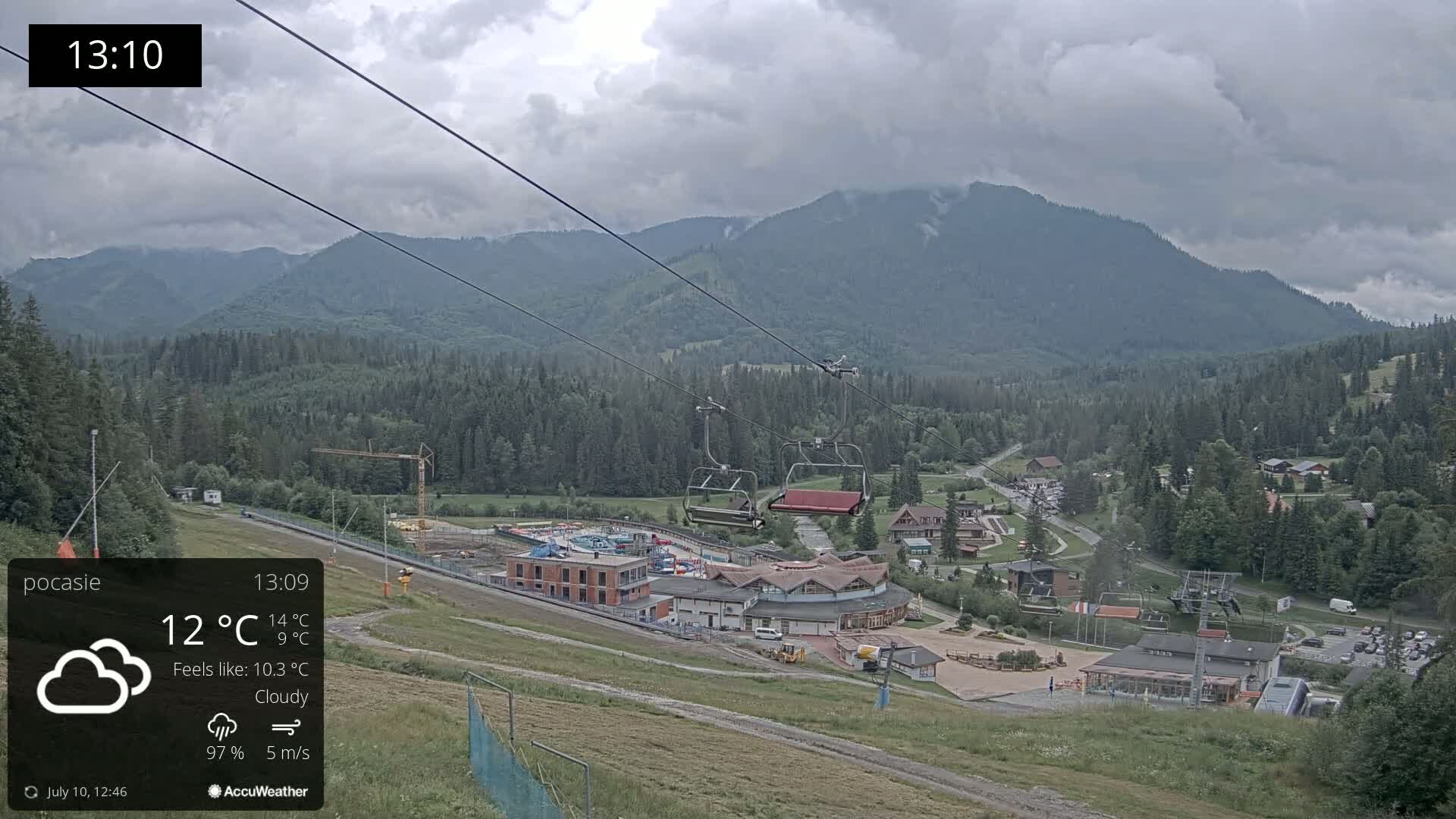Meander Oravice Village Ski Slopes & Osobita Mountain Live Cam - Vitanova, Tvrdosin, Zilina, Slovakia