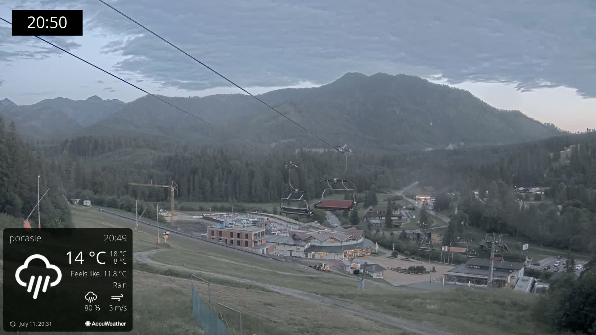 Meander Oravice Village Ski Slopes & Osobita Mountain Live Cam - Vitanova, Tvrdosin, Zilina, Slovakia
