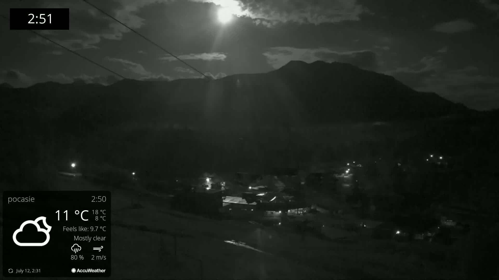 Meander Oravice Village Ski Slopes & Osobita Mountain Live Cam - Vitanova, Tvrdosin, Zilina, Slovakia