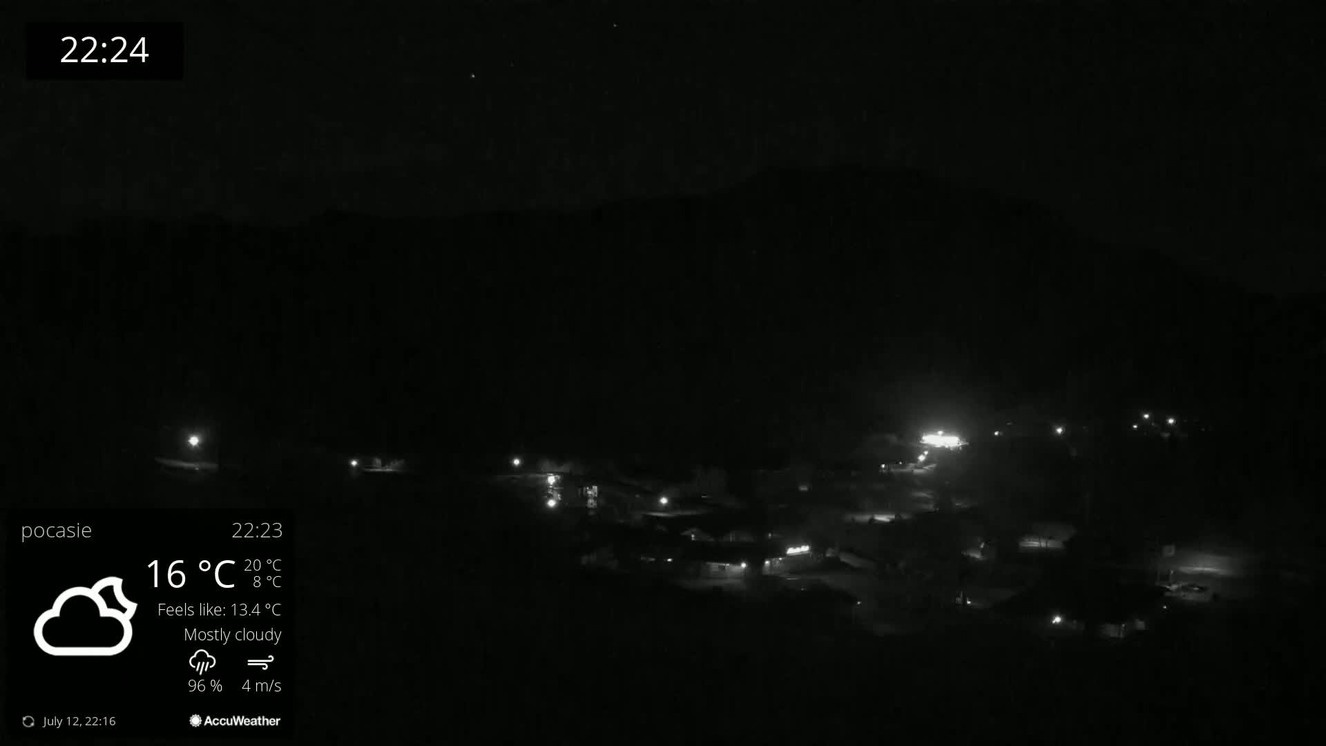 Meander Oravice Village Ski Slopes & Osobita Mountain Live Cam - Vitanova, Tvrdosin, Zilina, Slovakia