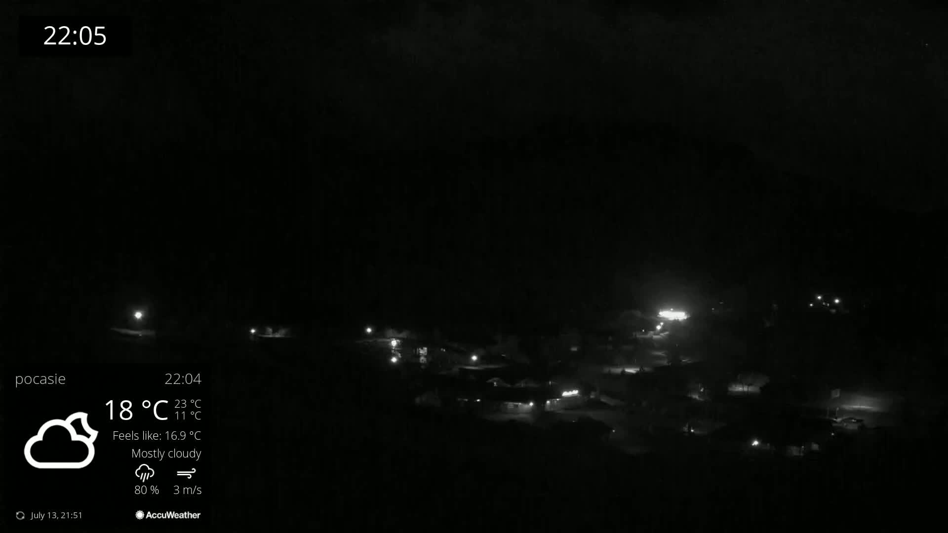 Meander Oravice Village Ski Slopes & Osobita Mountain Live Cam - Vitanova, Tvrdosin, Zilina, Slovakia