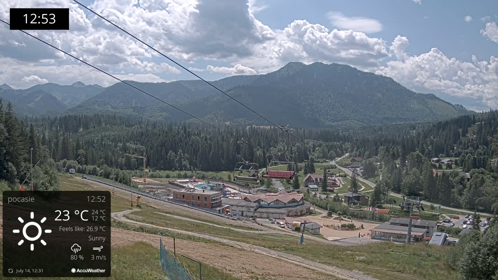 Meander Oravice Village Ski Slopes & Osobita Mountain Live Cam - Vitanova, Tvrdosin, Zilina, Slovakia