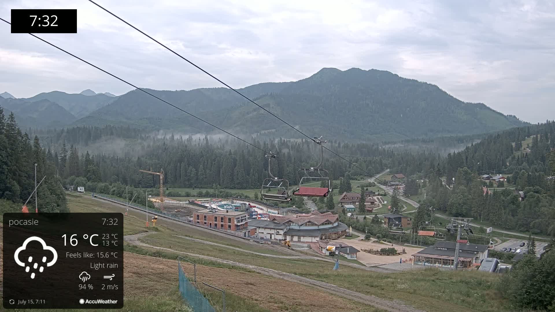 Meander Oravice Village Ski Slopes & Osobita Mountain Live Cam - Vitanova, Tvrdosin, Zilina, Slovakia
