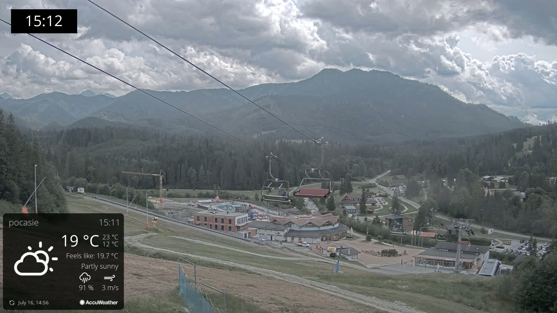Meander Oravice Village Ski Slopes & Osobita Mountain Live Cam - Vitanova, Tvrdosin, Zilina, Slovakia