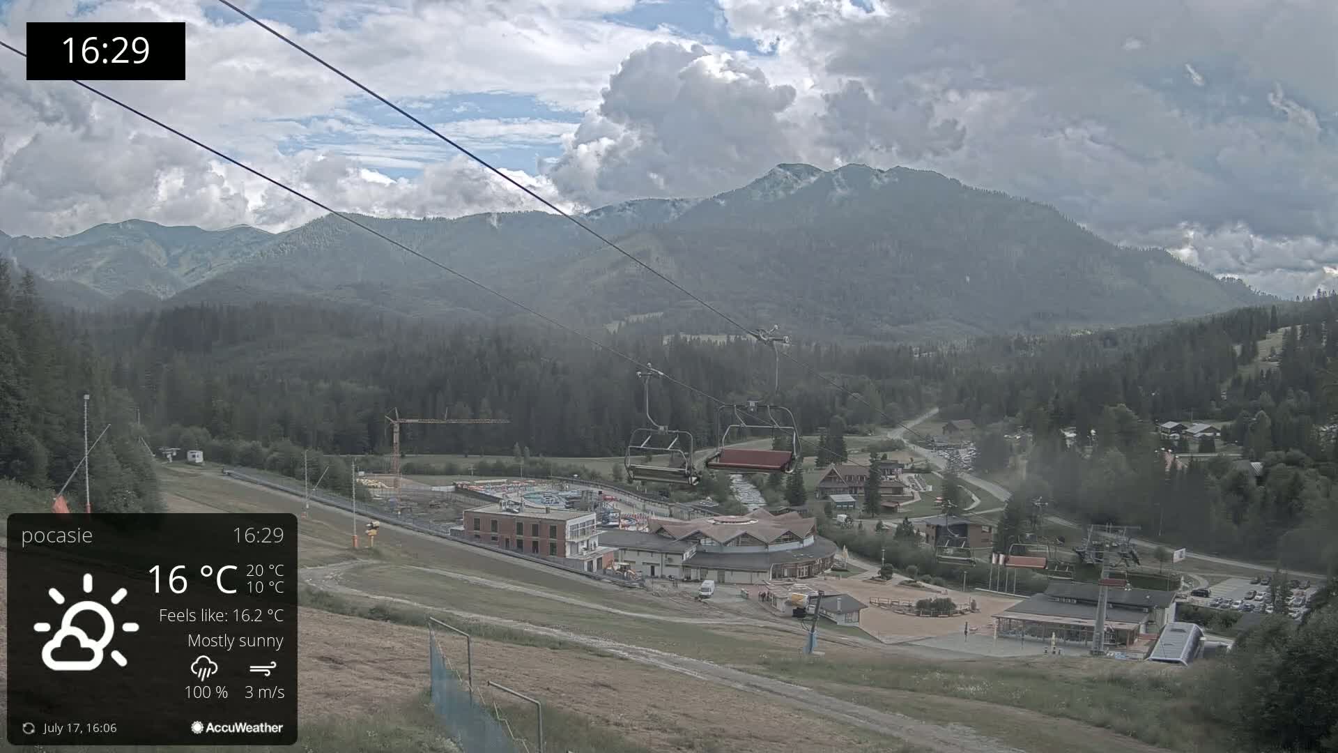 Meander Oravice Village Ski Slopes & Osobita Mountain Live Cam - Vitanova, Tvrdosin, Zilina, Slovakia