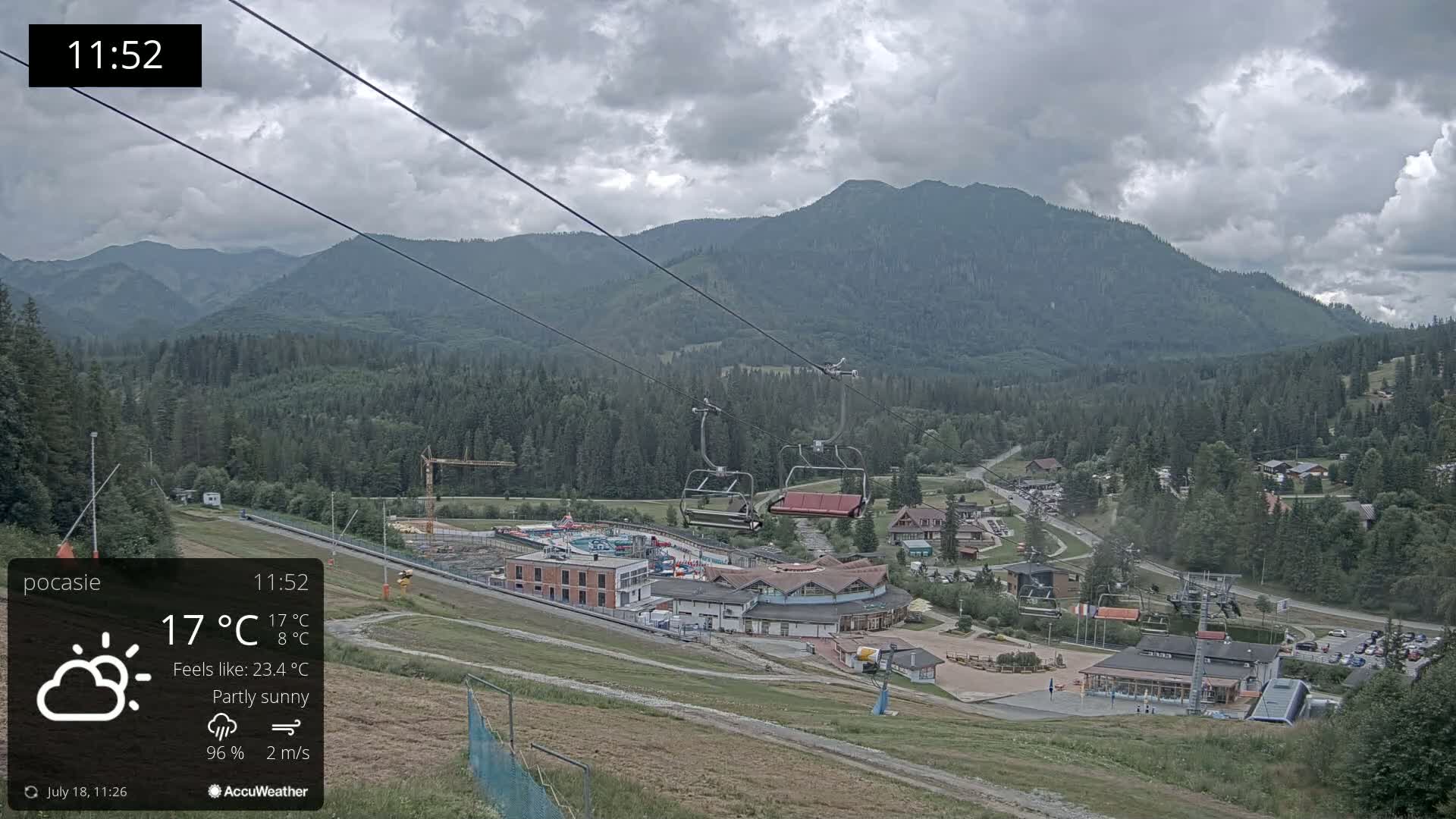 Meander Oravice Village Ski Slopes & Osobita Mountain Live Cam - Vitanova, Tvrdosin, Zilina, Slovakia