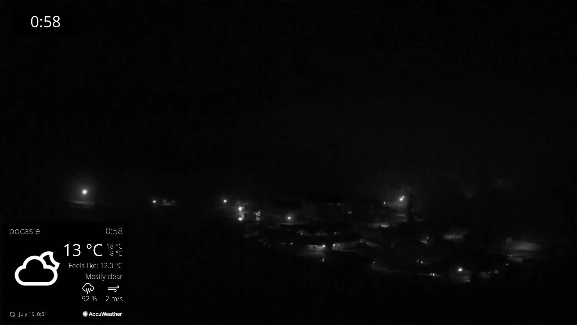 Meander Oravice Village Ski Slopes & Osobita Mountain Live Cam - Vitanova, Tvrdosin, Zilina, Slovakia