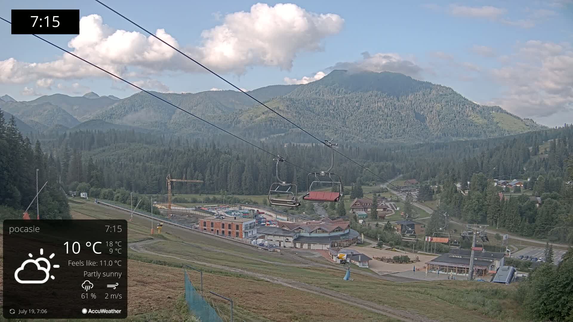 Meander Oravice Village Ski Slopes & Osobita Mountain Live Cam - Vitanova, Tvrdosin, Zilina, Slovakia