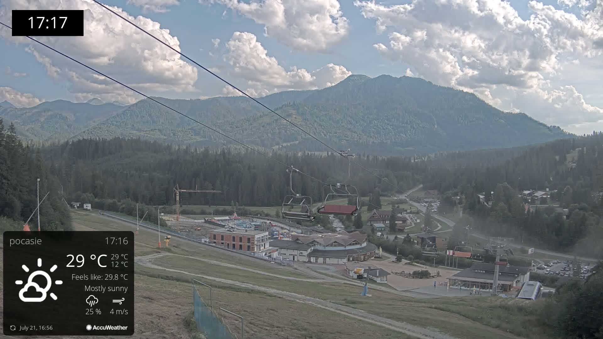 Meander Oravice Village Ski Slopes & Osobita Mountain Live Cam - Vitanova, Tvrdosin, Zilina, Slovakia
