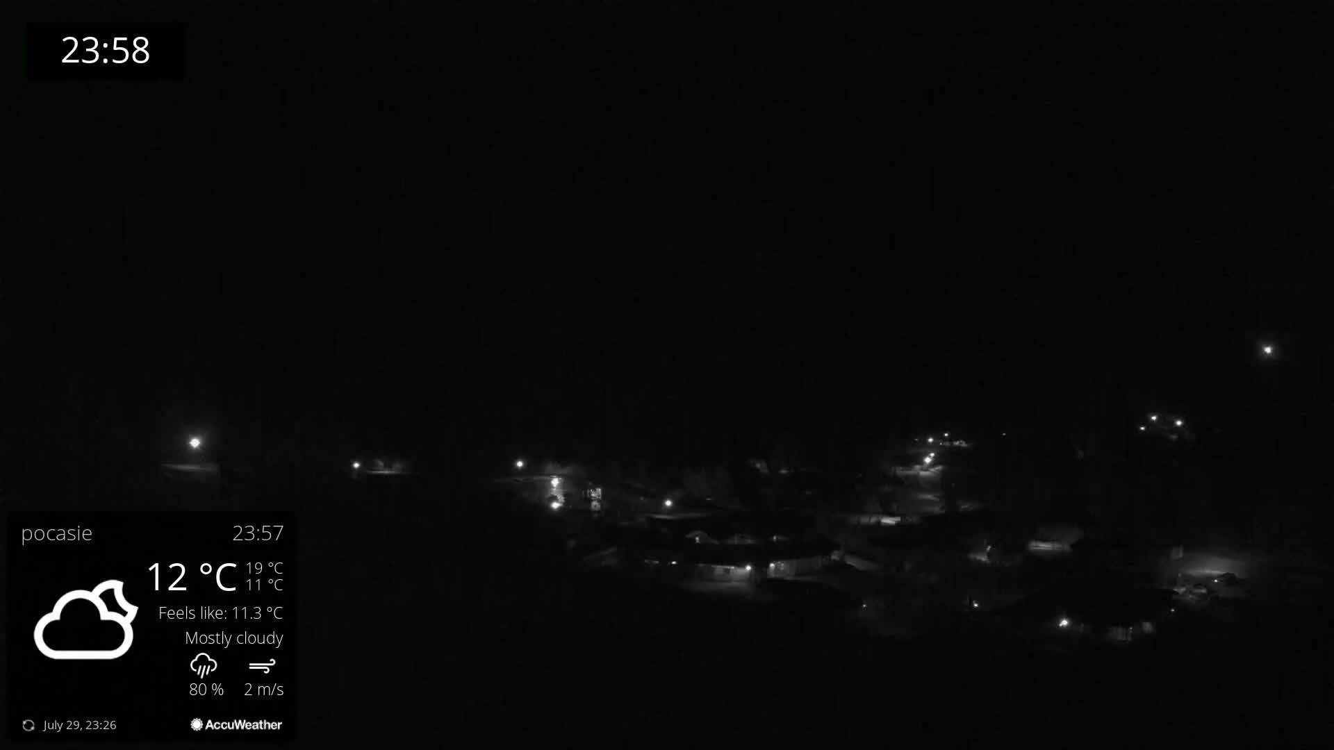 Meander Oravice Village Ski Slopes & Osobita Mountain Live Cam - Vitanova, Tvrdosin, Zilina, Slovakia