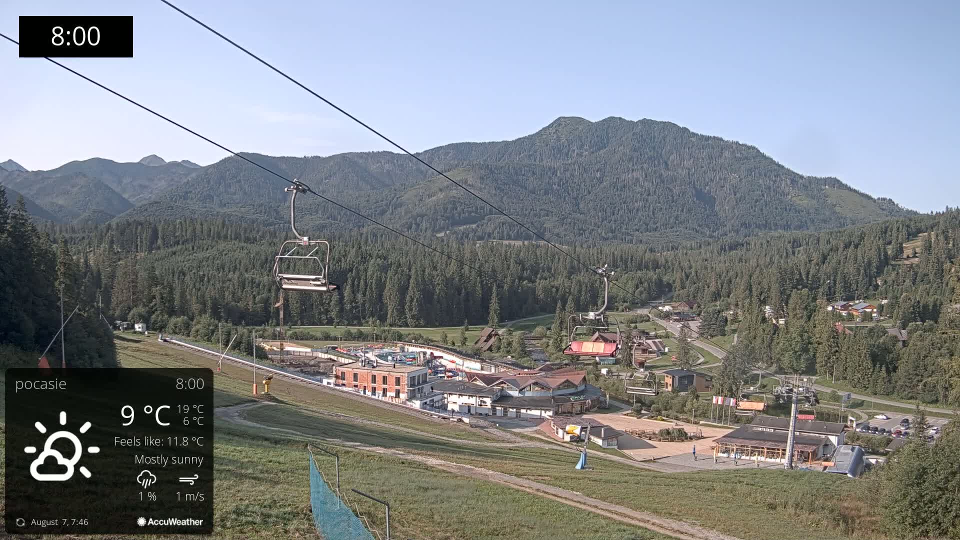 Meander Oravice Village Ski Slopes & Osobita Mountain Live Cam - Vitanova, Tvrdosin, Zilina, Slovakia