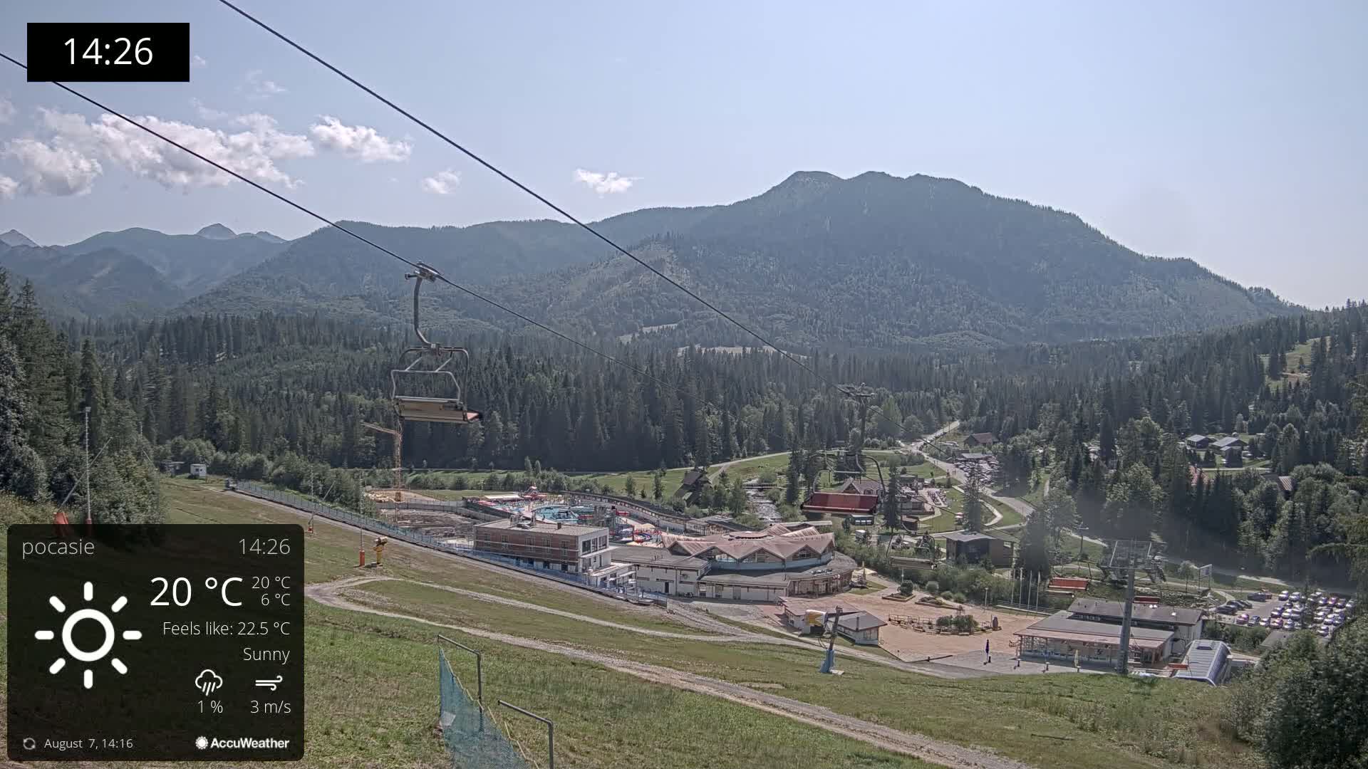 Meander Oravice Village Ski Slopes & Osobita Mountain Live Cam - Vitanova, Tvrdosin, Zilina, Slovakia