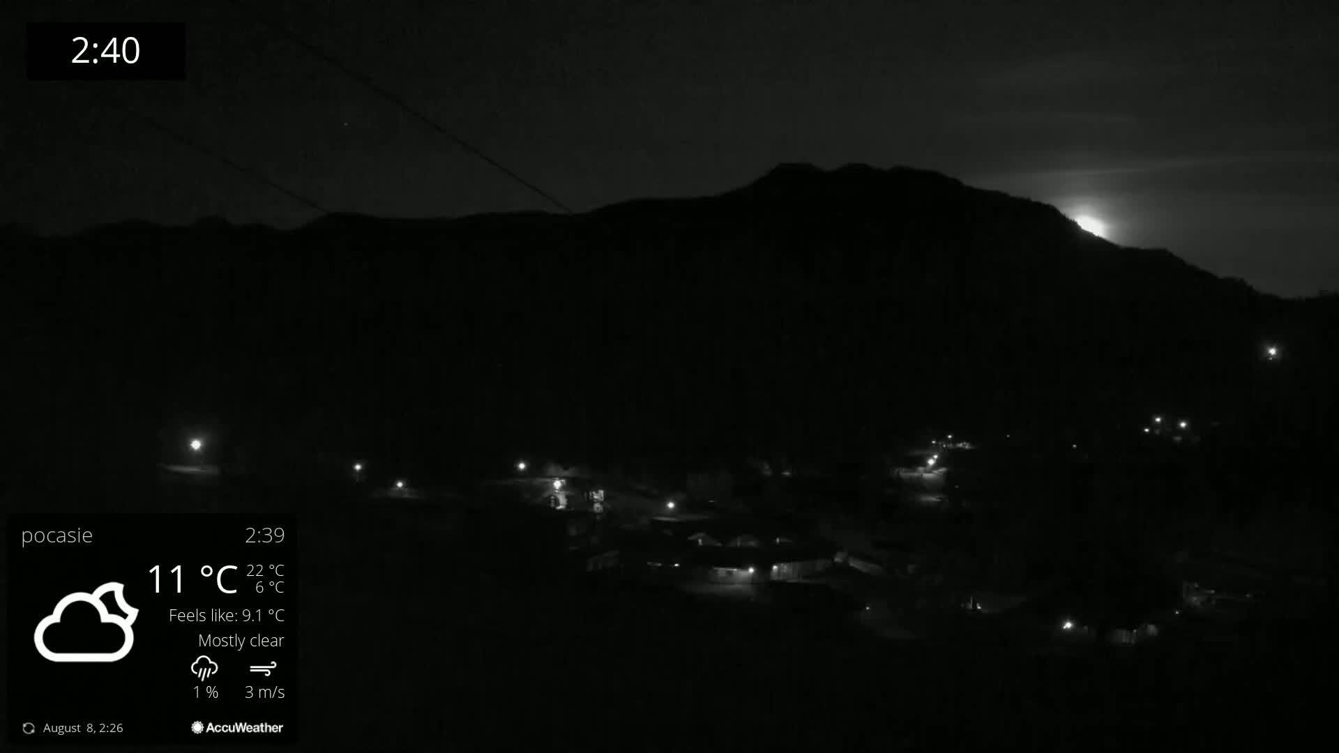 Meander Oravice Village Ski Slopes & Osobita Mountain Live Cam - Vitanova, Tvrdosin, Zilina, Slovakia