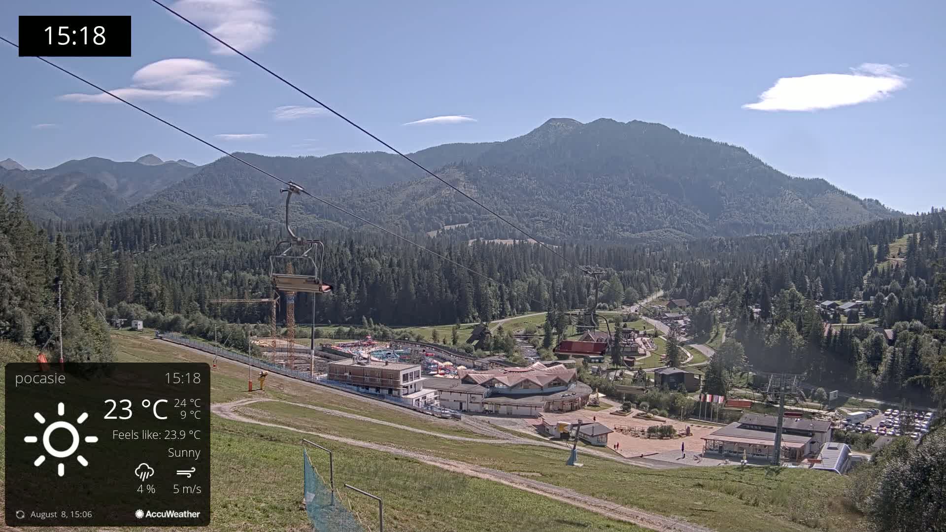 Meander Oravice Village Ski Slopes & Osobita Mountain Live Cam - Vitanova, Tvrdosin, Zilina, Slovakia