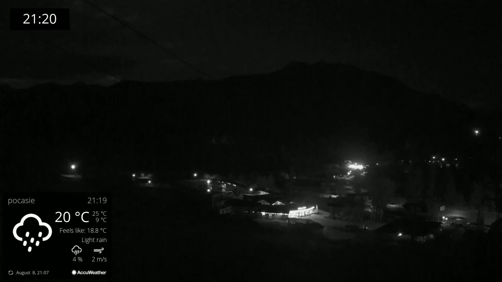 Meander Oravice Village Ski Slopes & Osobita Mountain Live Cam - Vitanova, Tvrdosin, Zilina, Slovakia