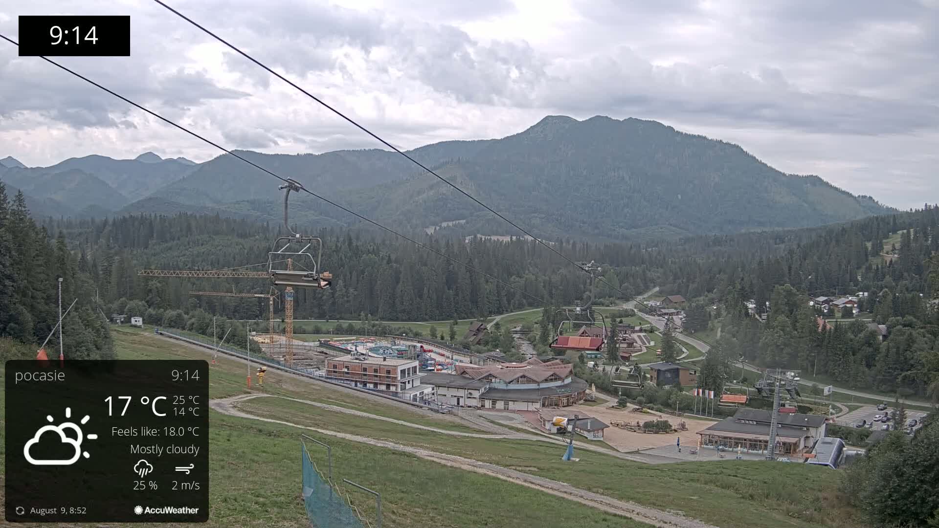 Meander Oravice Village Ski Slopes & Osobita Mountain Live Cam - Vitanova, Tvrdosin, Zilina, Slovakia