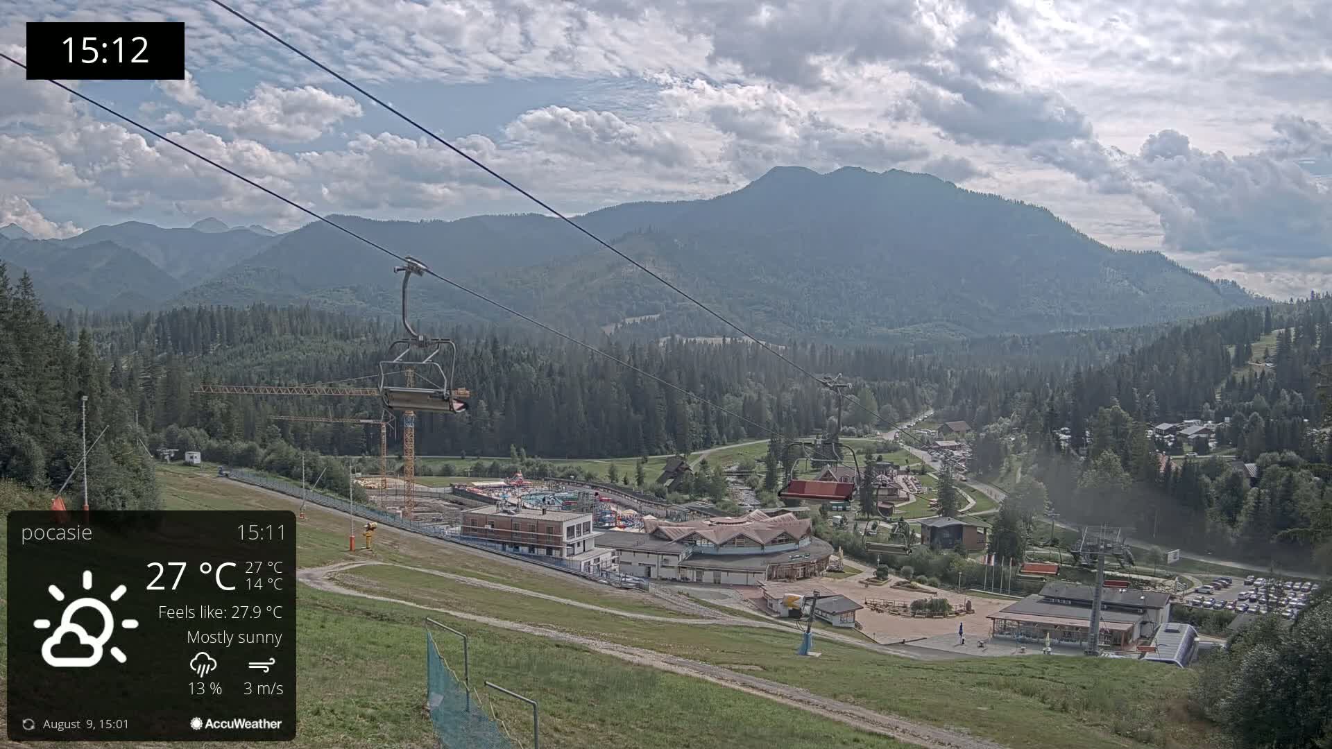 Meander Oravice Village Ski Slopes & Osobita Mountain Live Cam - Vitanova, Tvrdosin, Zilina, Slovakia