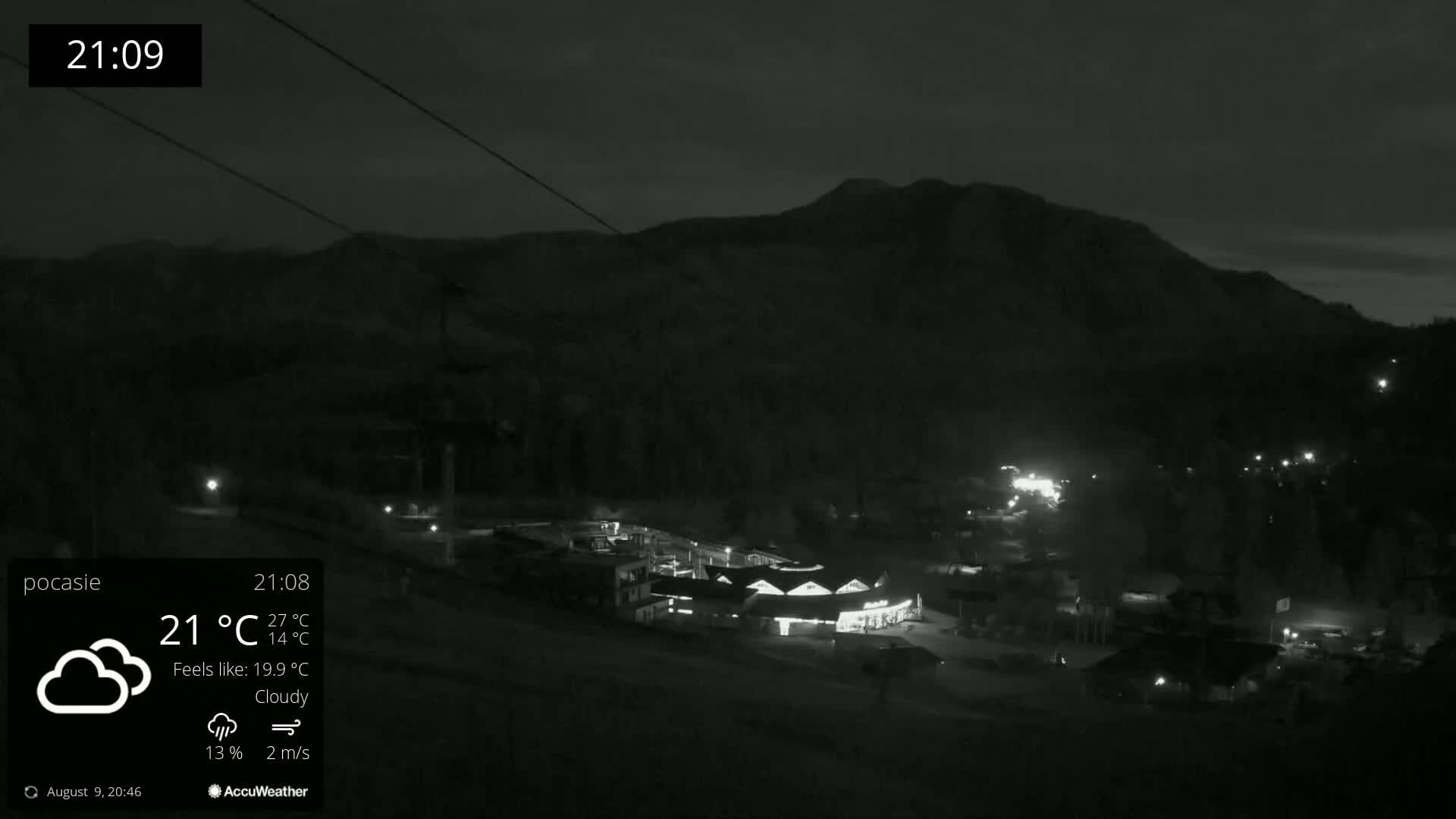 Meander Oravice Village Ski Slopes & Osobita Mountain Live Cam - Vitanova, Tvrdosin, Zilina, Slovakia