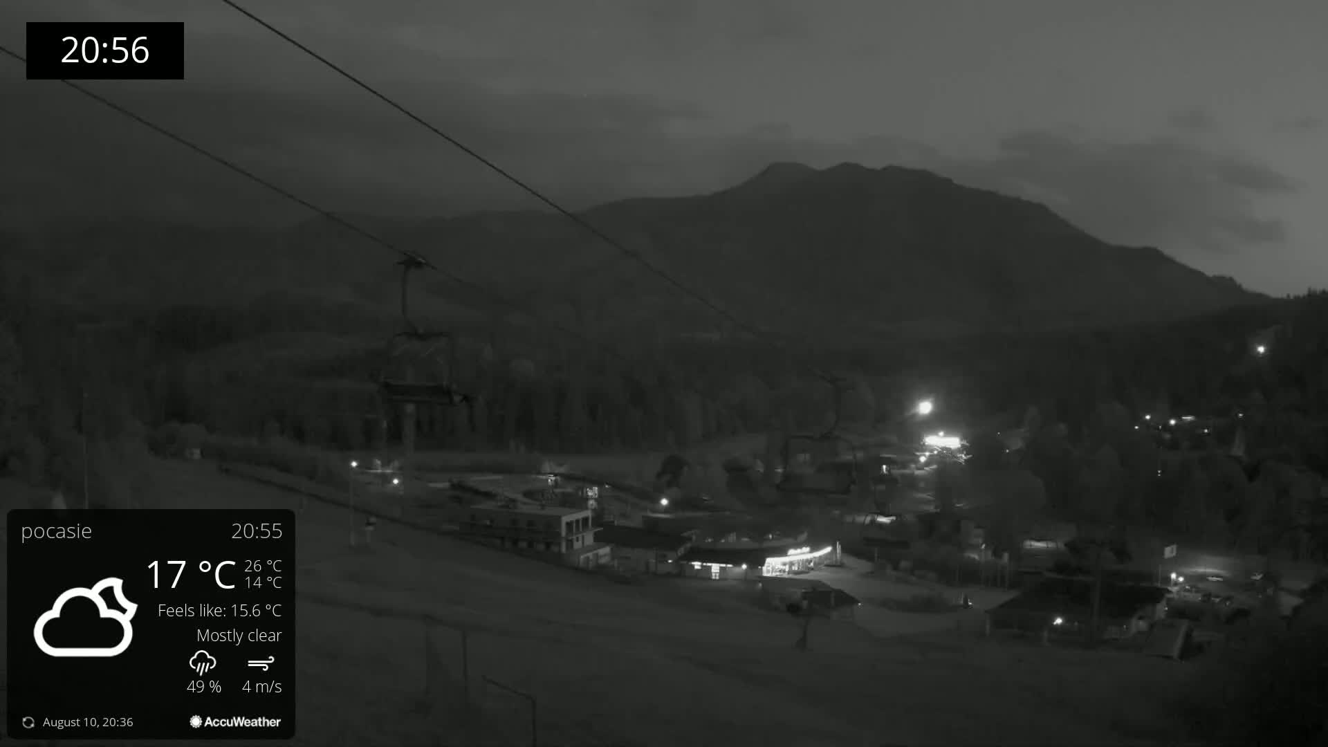 Meander Oravice Village Ski Slopes & Osobita Mountain Live Cam - Vitanova, Tvrdosin, Zilina, Slovakia