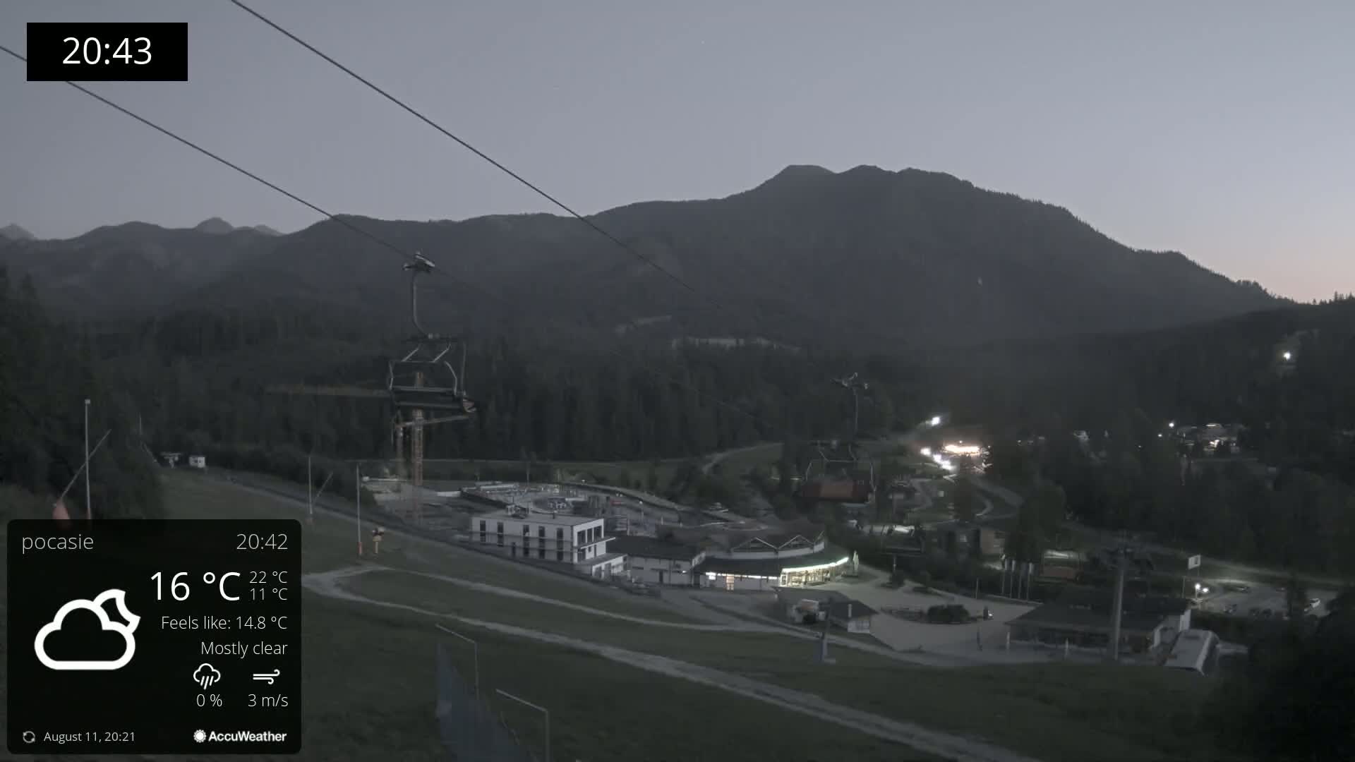 Meander Oravice Village Ski Slopes & Osobita Mountain Live Cam - Vitanova, Tvrdosin, Zilina, Slovakia