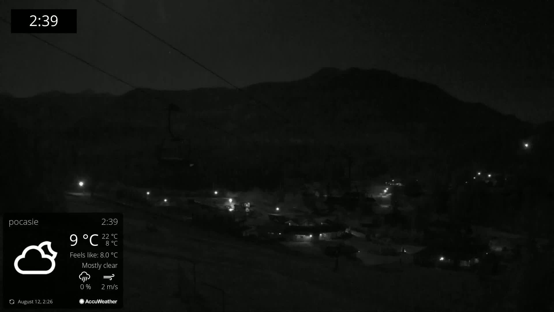 Meander Oravice Village Ski Slopes & Osobita Mountain Live Cam - Vitanova, Tvrdosin, Zilina, Slovakia