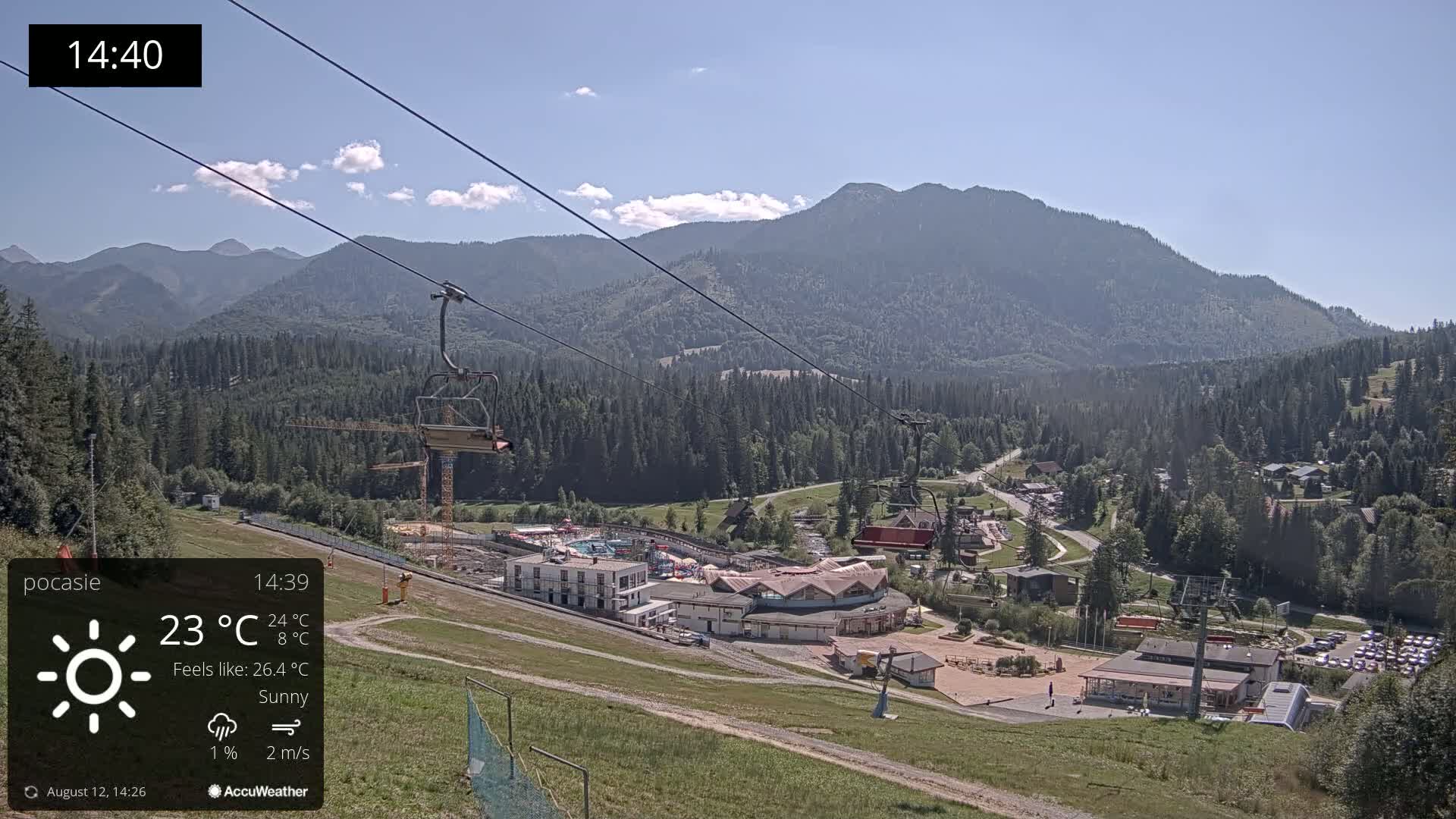 Meander Oravice Village Ski Slopes & Osobita Mountain Live Cam - Vitanova, Tvrdosin, Zilina, Slovakia