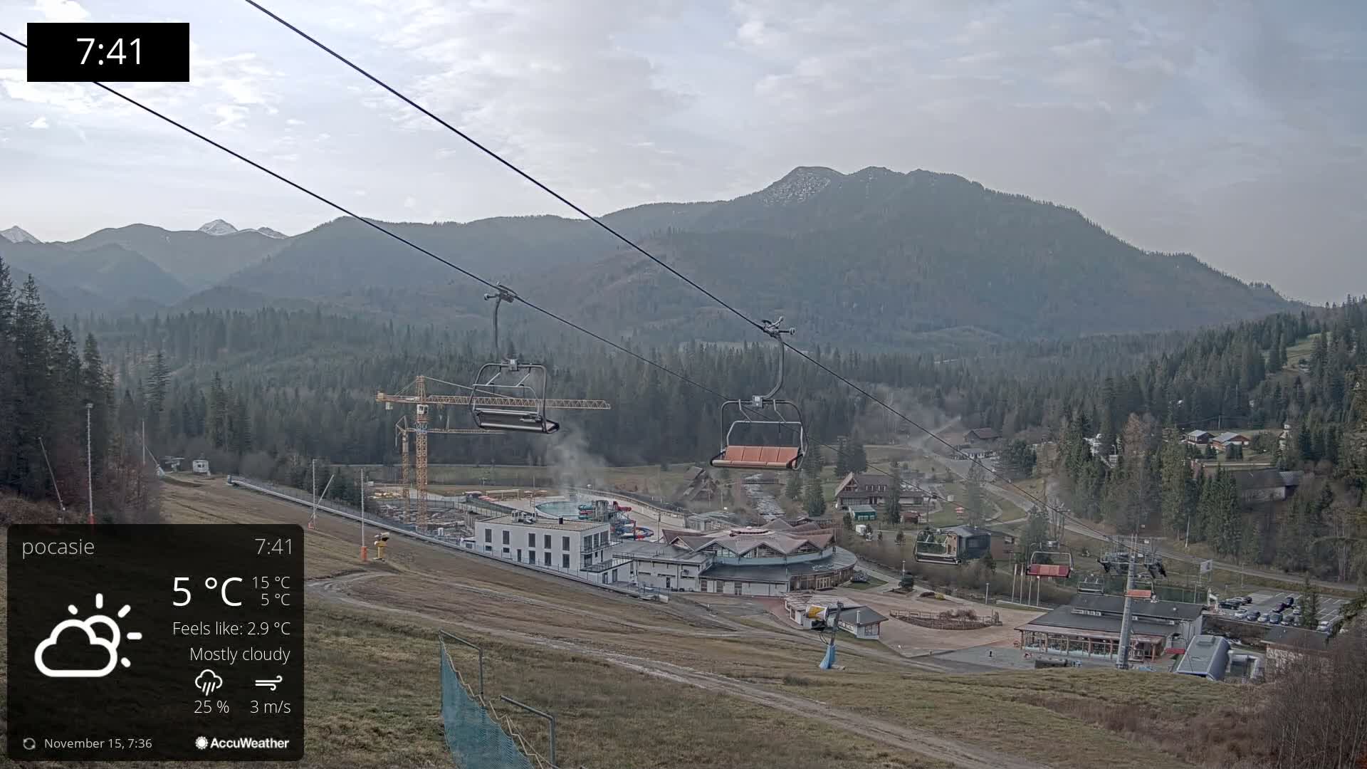 Meander Oravice Village Ski Slopes & Osobita Mountain Live Cam - Vitanova, Tvrdosin, Zilina, Slovakia