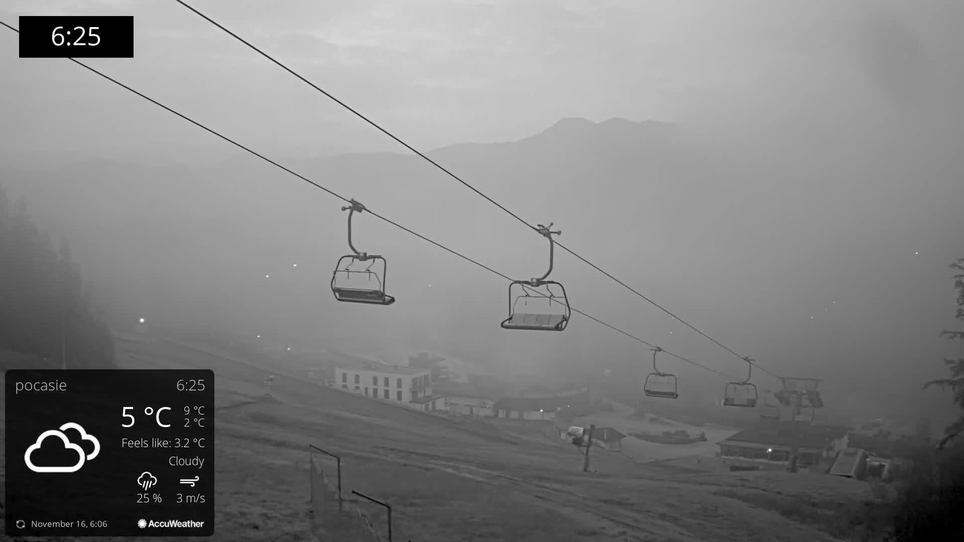 Meander Oravice Village Ski Slopes & Osobita Mountain Live Cam - Vitanova, Tvrdosin, Zilina, Slovakia